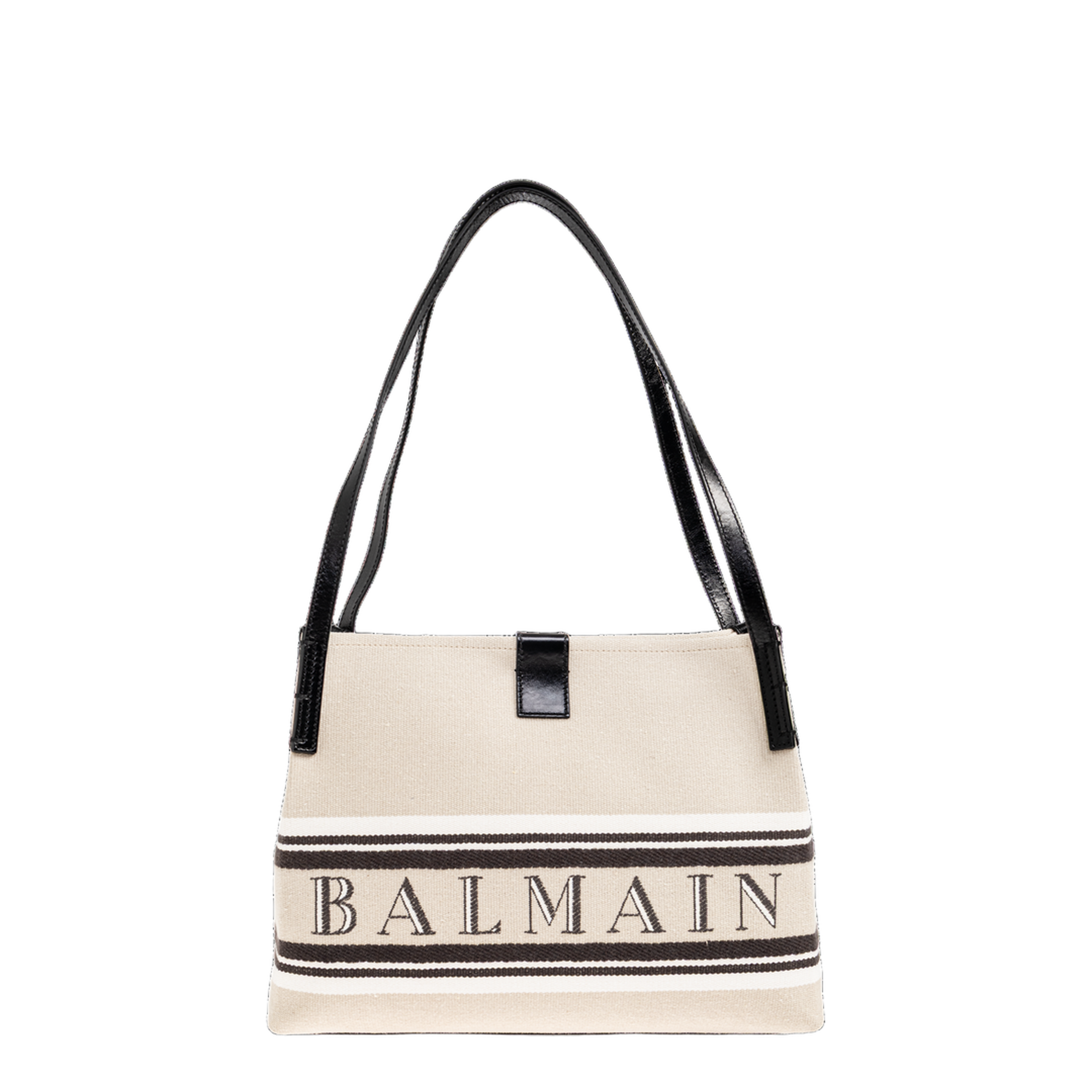 Release Small Canvas Leather Tote - Natural/Cream - Image 1
