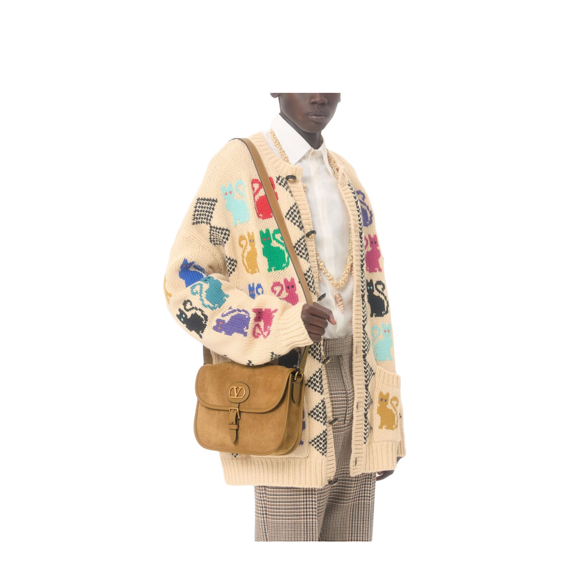 Antibes Suede Shoulder Bag - Havana Beige - Image 2