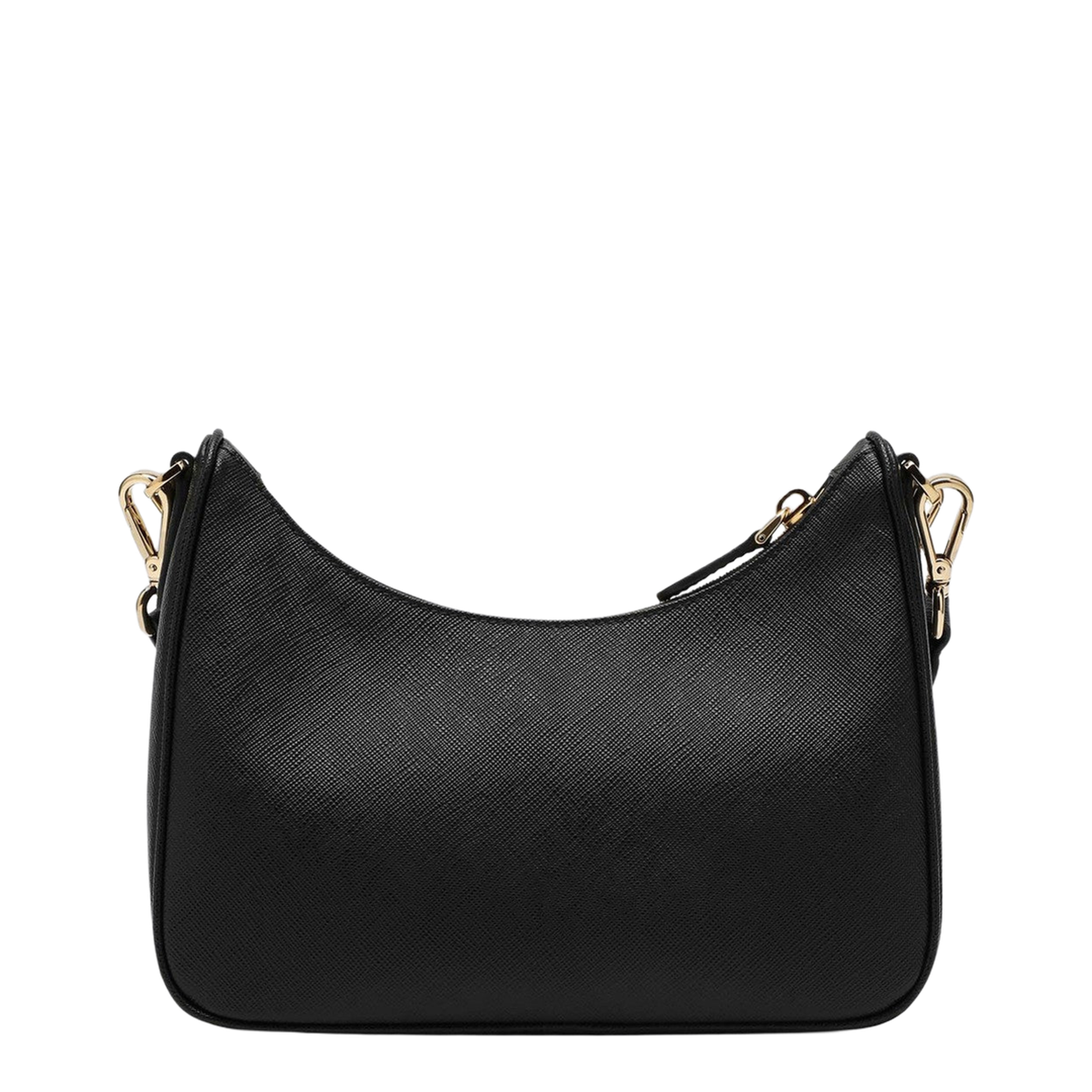 Re-Edition 2005 Mini Saffiano Leather Shoulder Bag - Black - Image 2