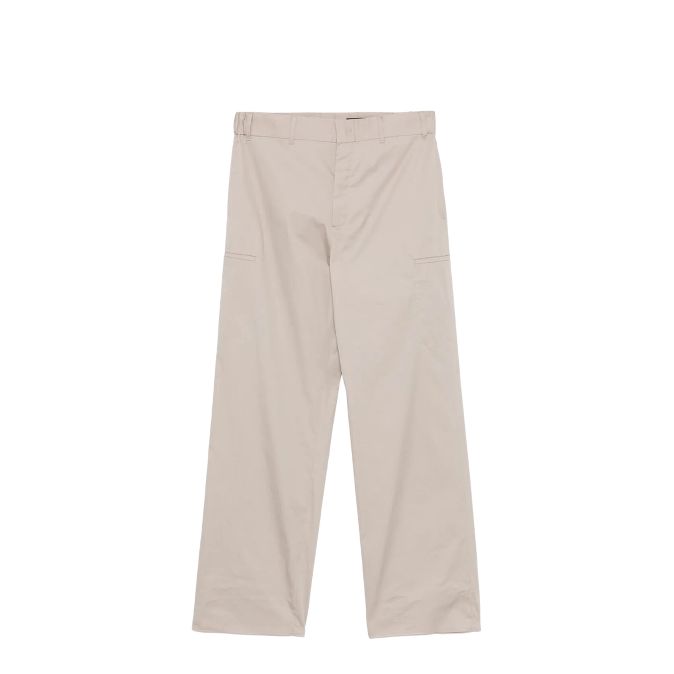 Straight-Cut Cargo Cotton Trousers - Image 1