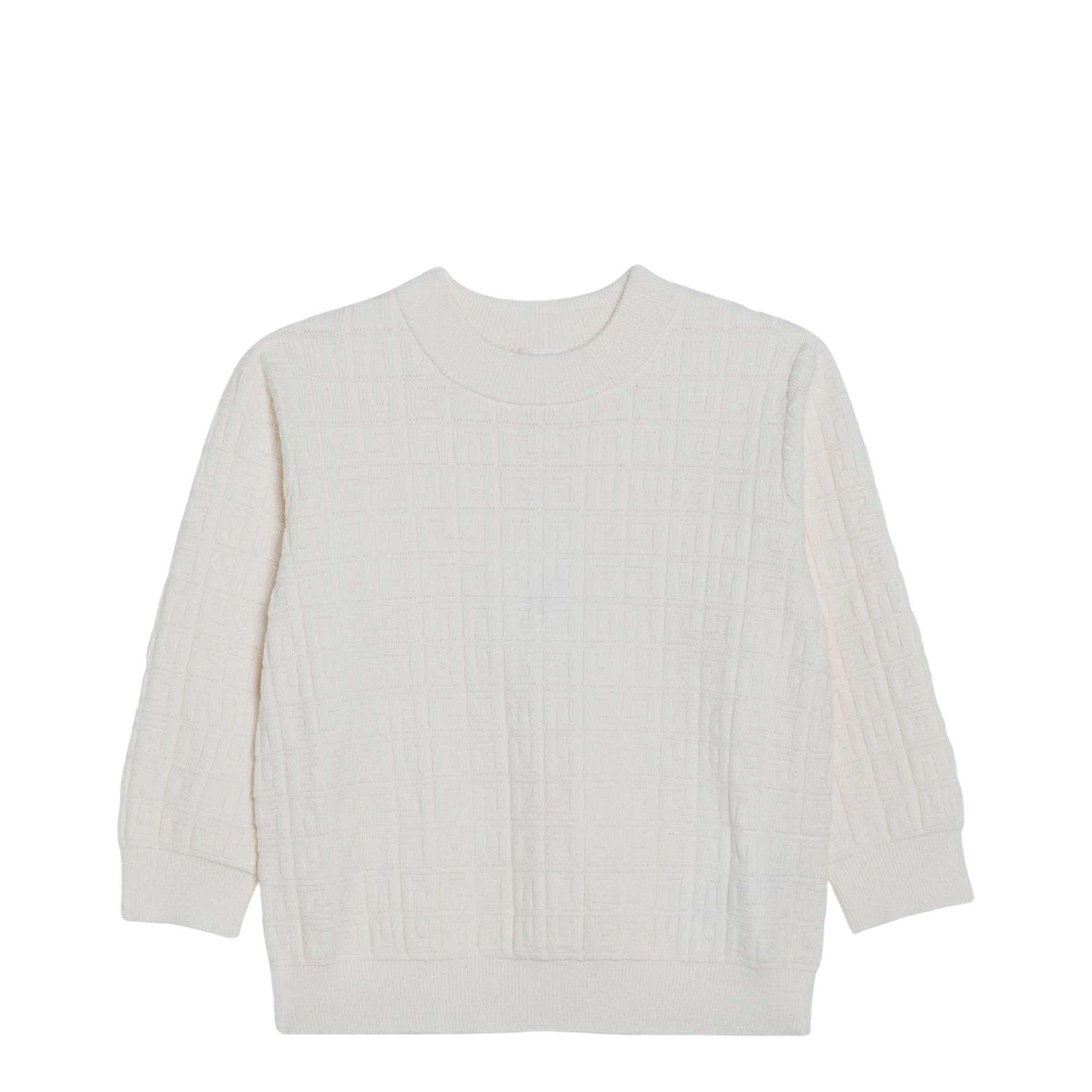 White Jumper with 4G Inlay - Image 1