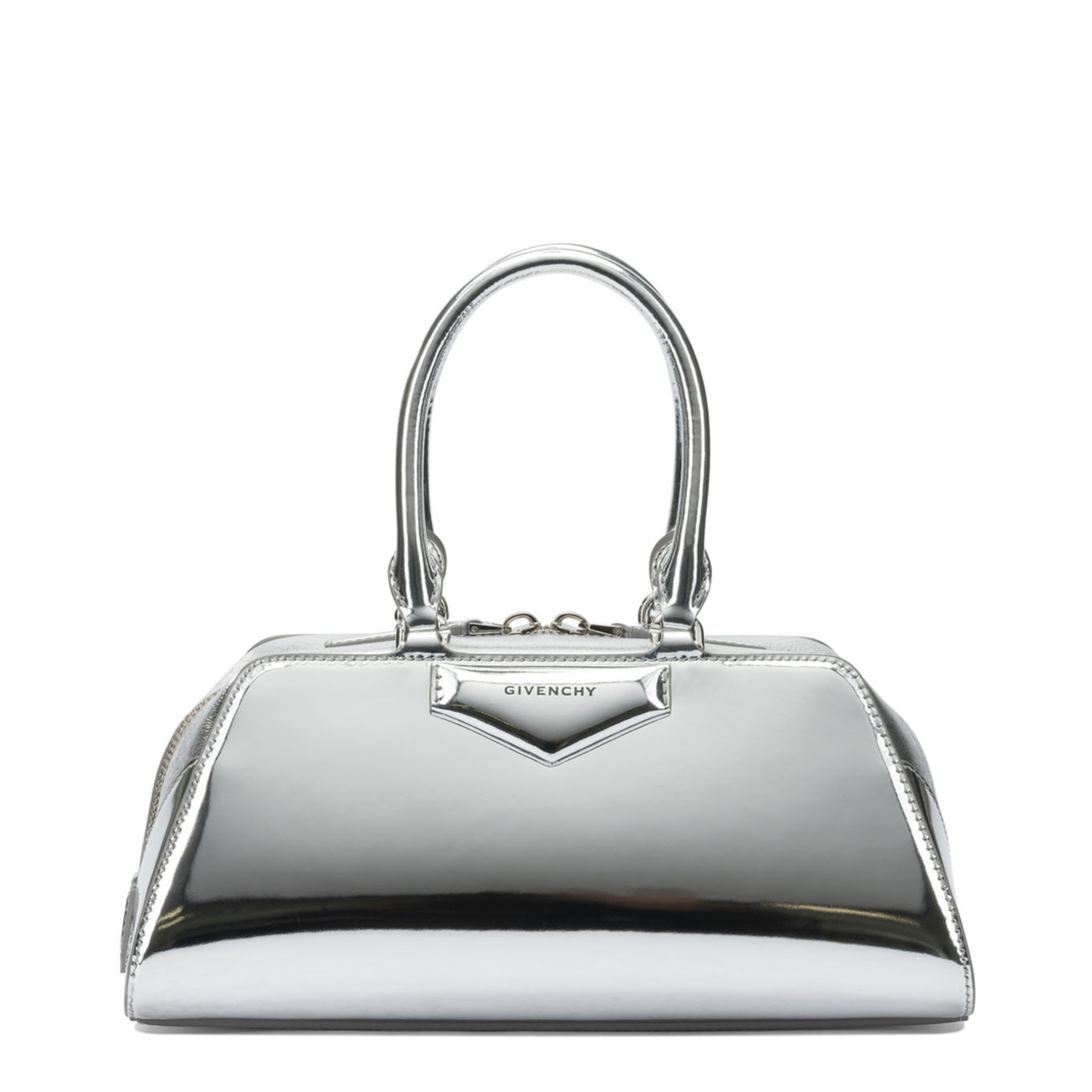 Antigona Small Calfskin Crossbody - Light Silvery - Image 1