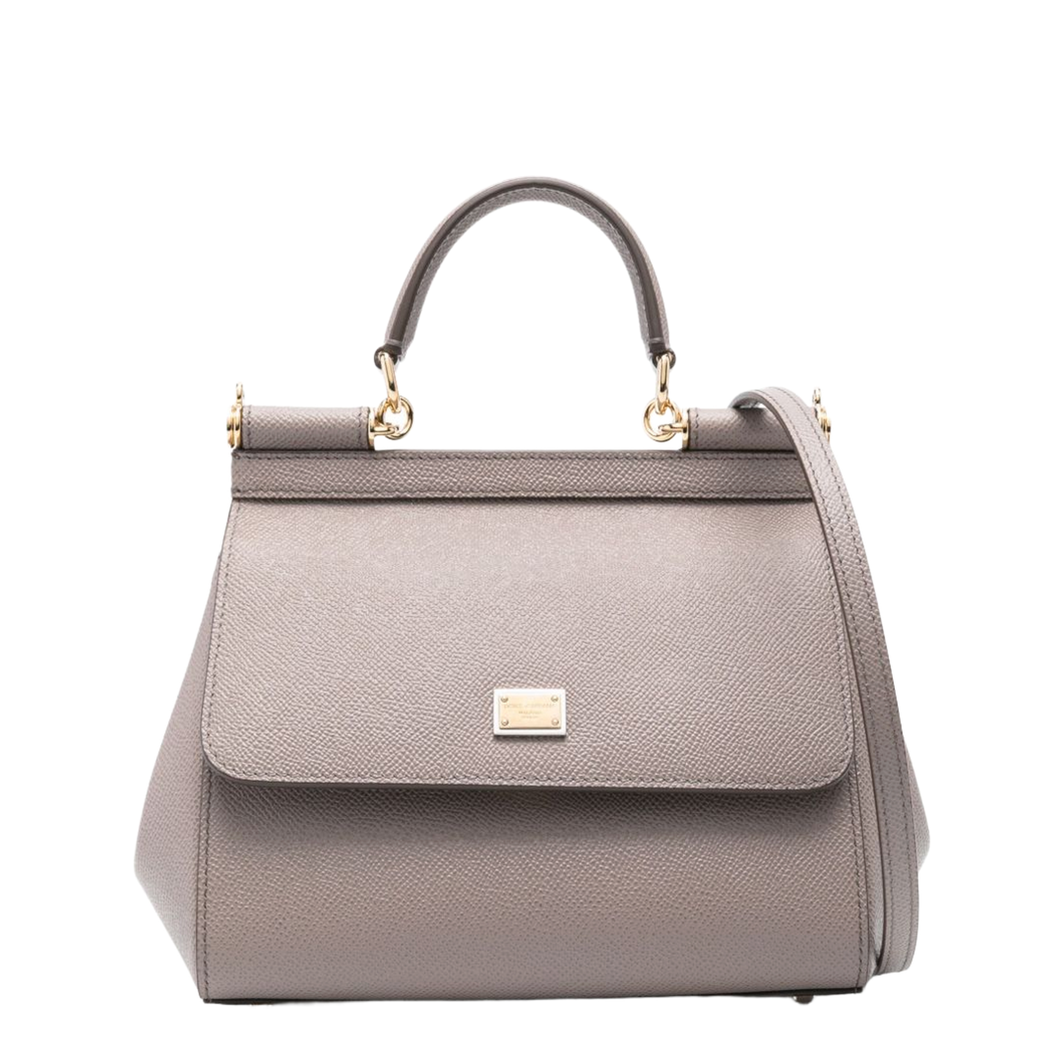 Sicily Medium Calfskin Handbag - Fango - Image 1