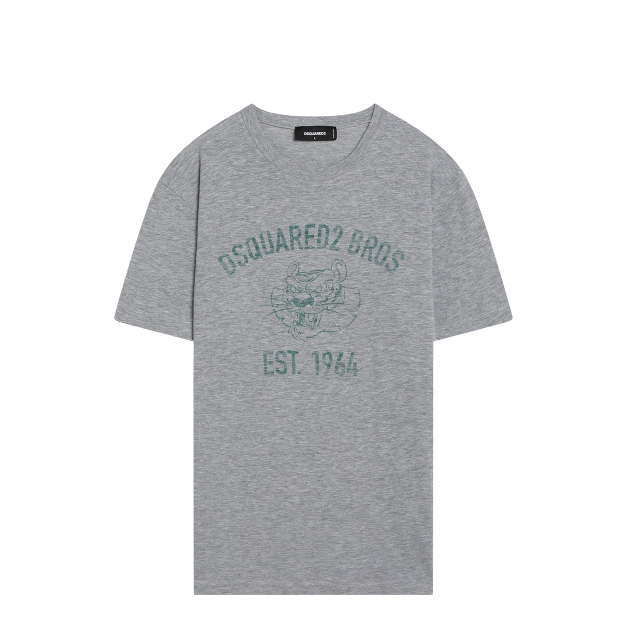 D2 Logo-Print T-Shirt - Grey - Image 1