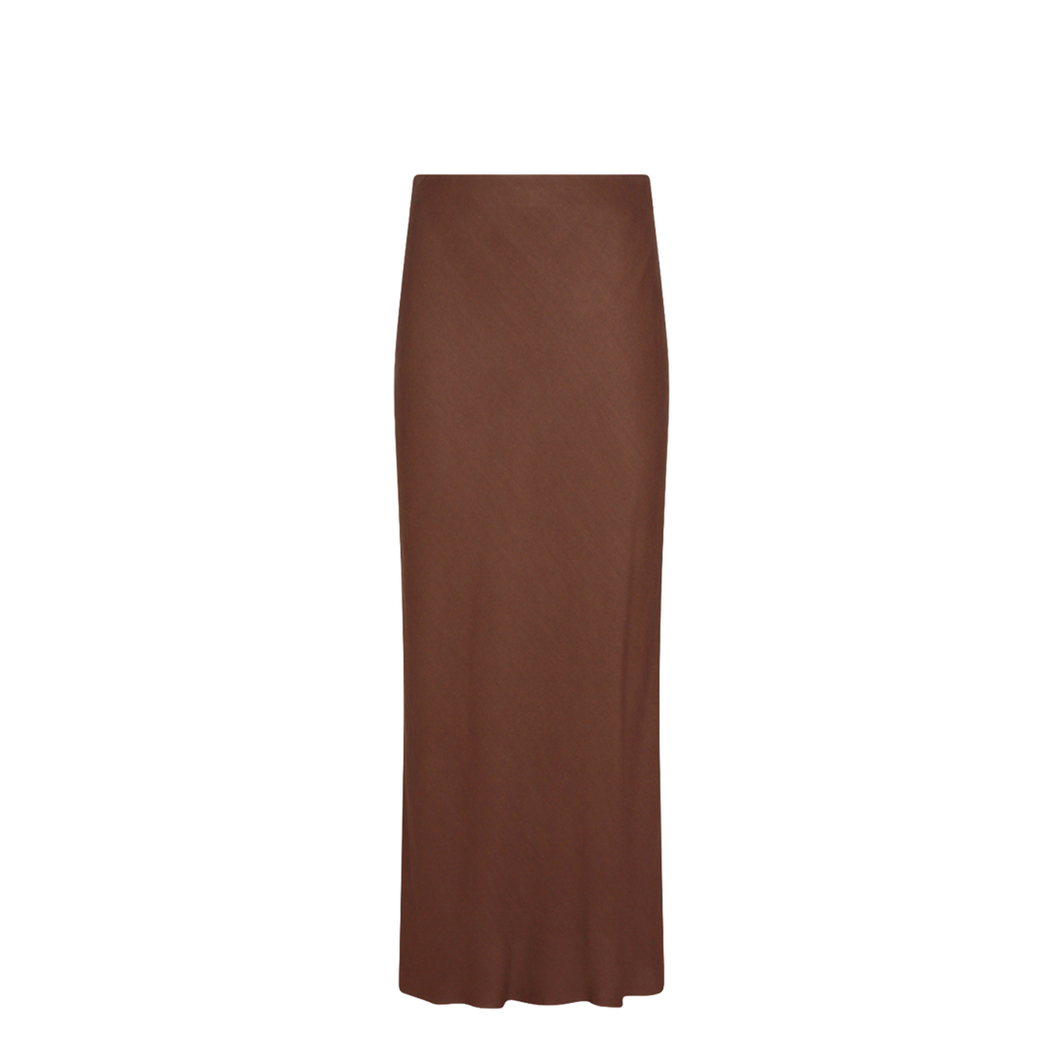 Brown Viscose Blend Skirt - Image 1