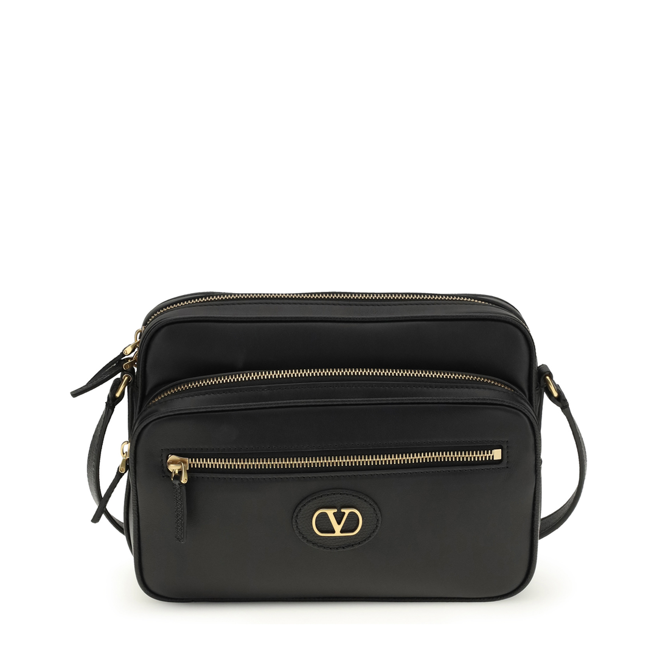 Antibes Calfskin Shoulder Bag - Black - Image 1