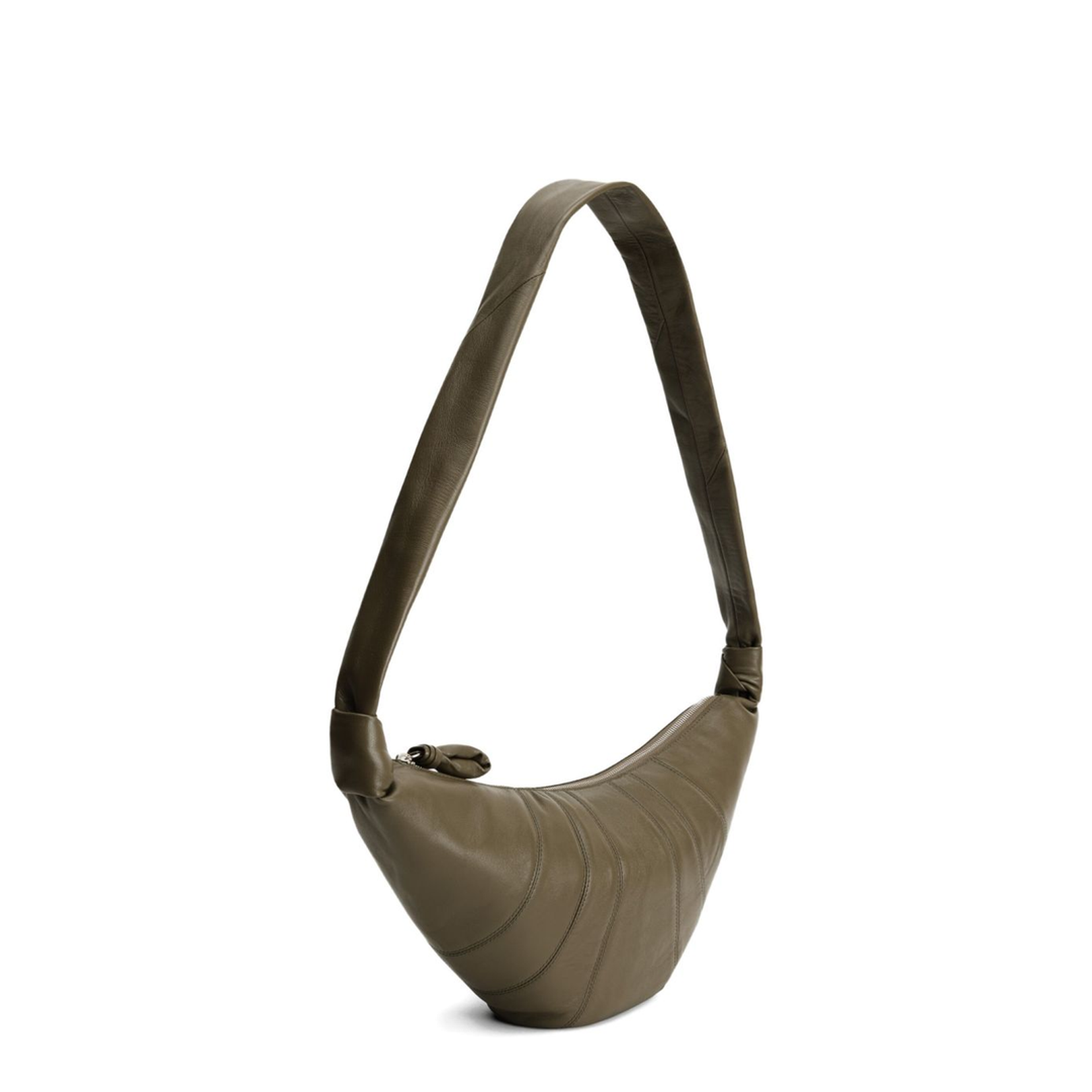 Croissant Medium Leather Shoulder Bag - Image 4