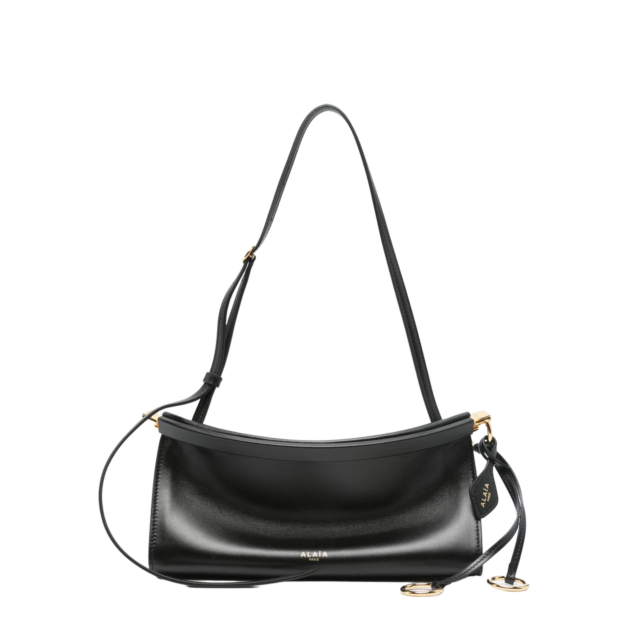 Le Click East West Small Calfskin Shoulder Bag - Noir - Image 1