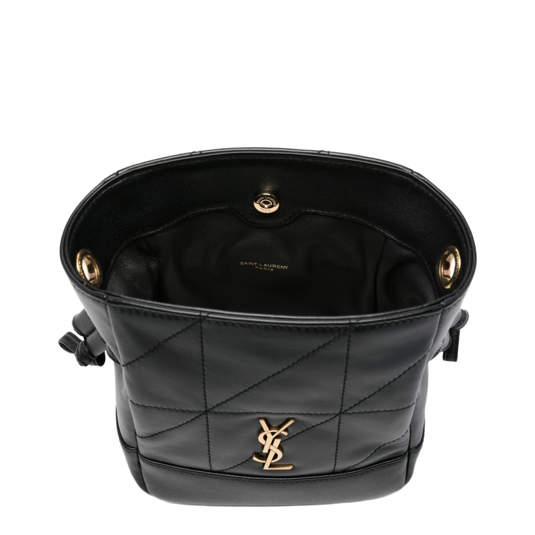 Jamie Mini Lambskin Shoulder Pouch - Black - Image 3