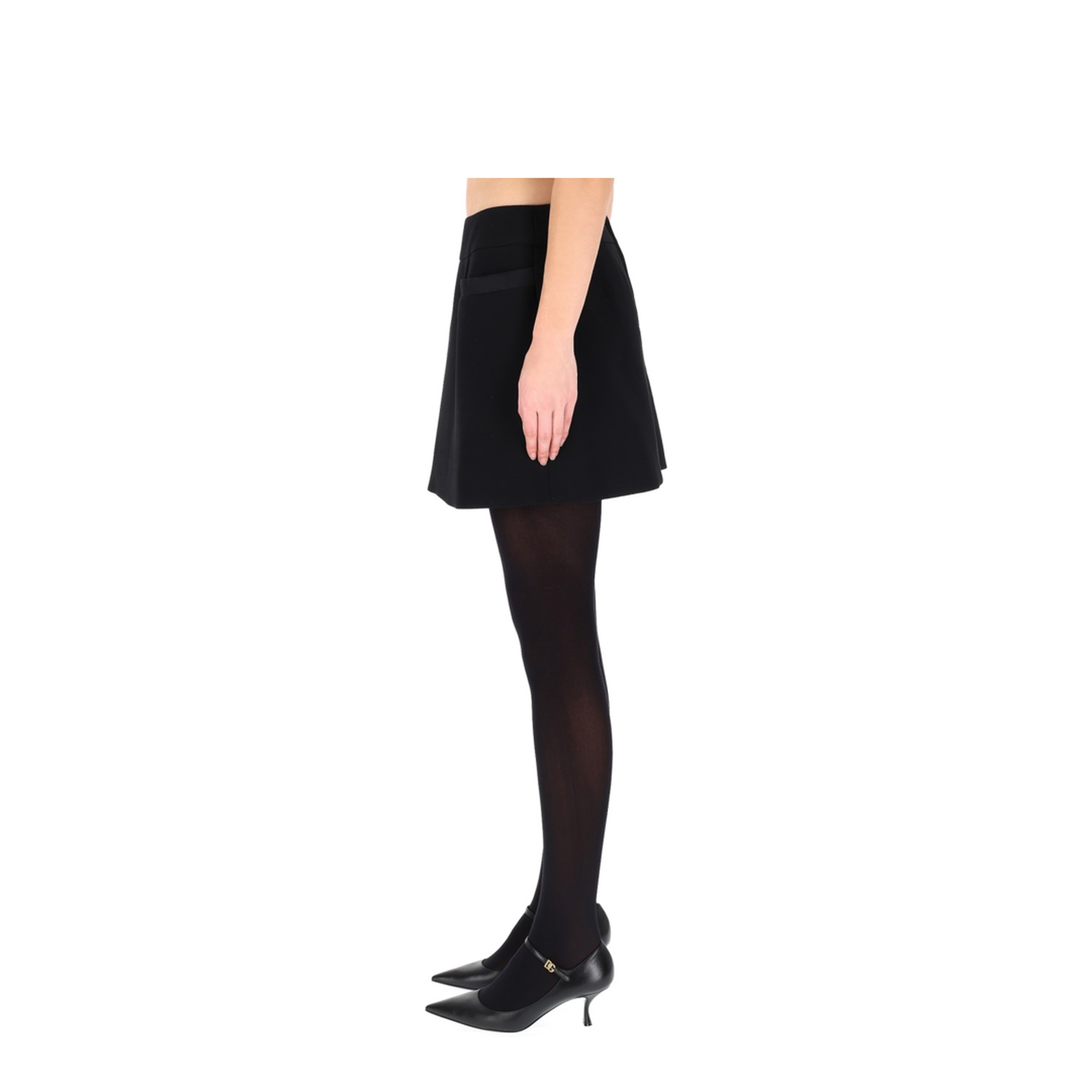 Double Crepe Basque Skirt - Image 3