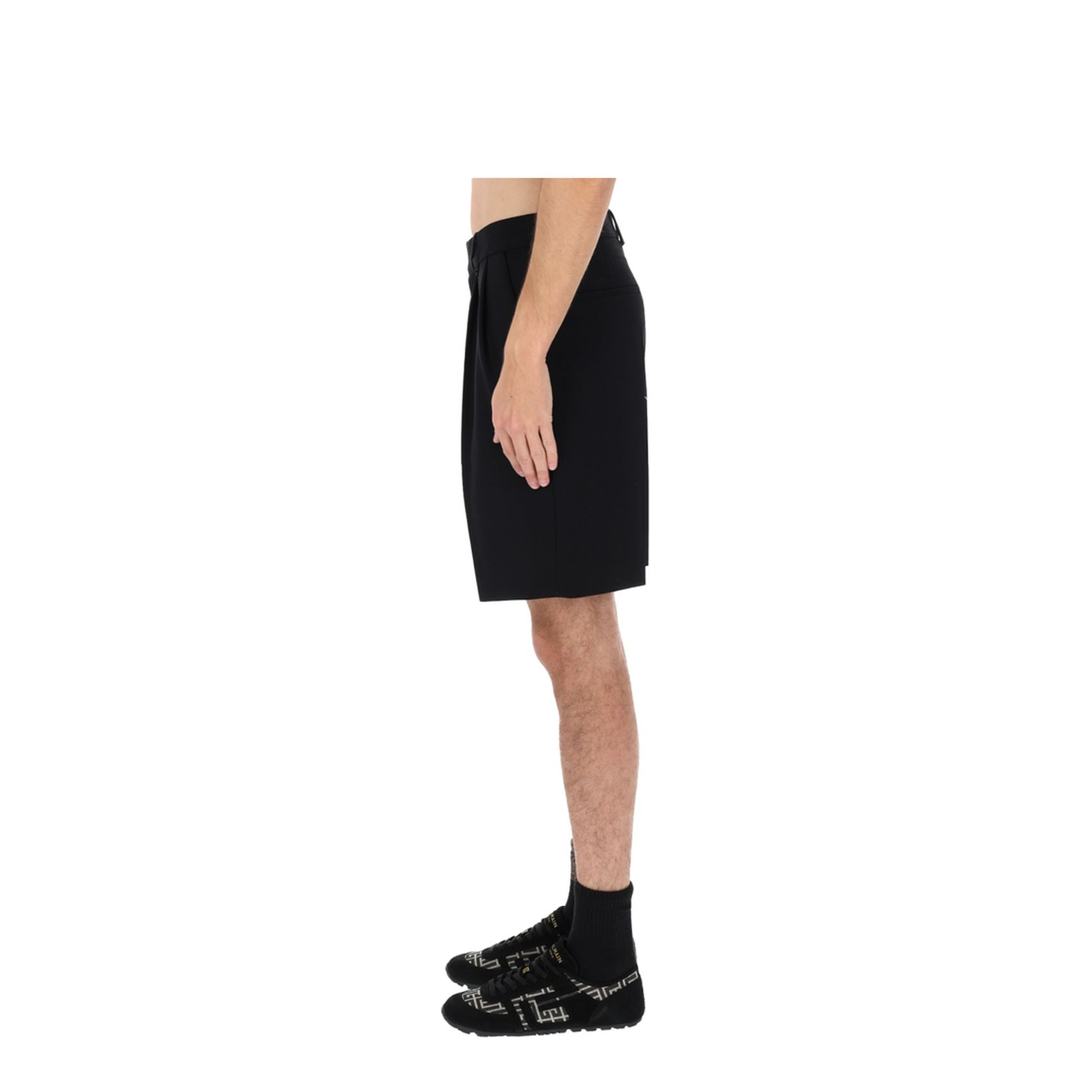 Wool Tailored Shorts - Image 4