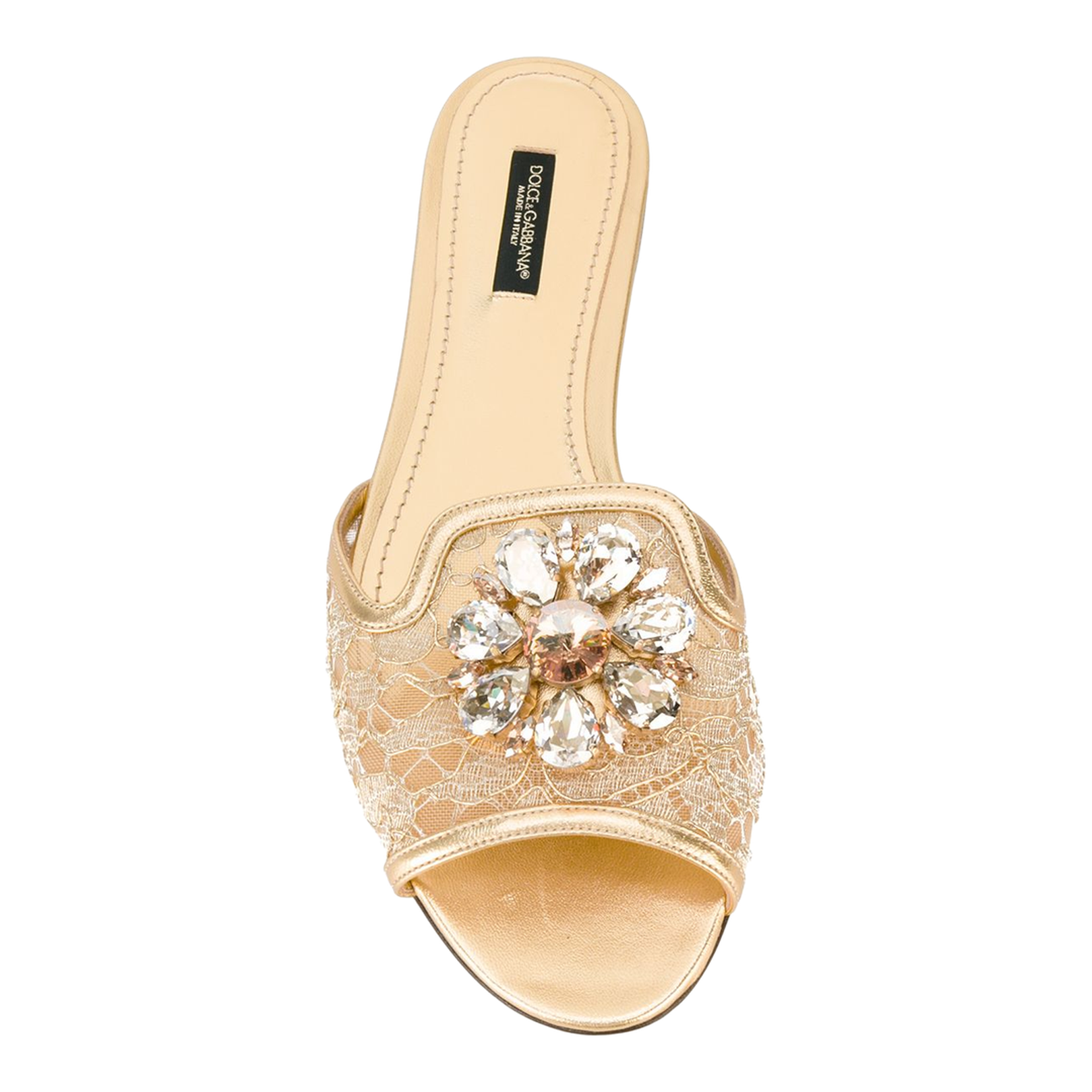 Lace Sandals with Crystals - Image 4