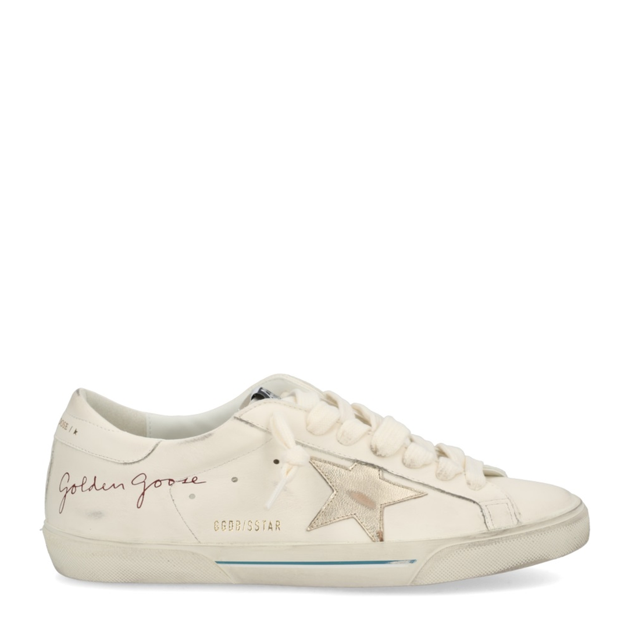 Super-Star Nappa Leather Sneakers with Laminated Leather Star - Image 1