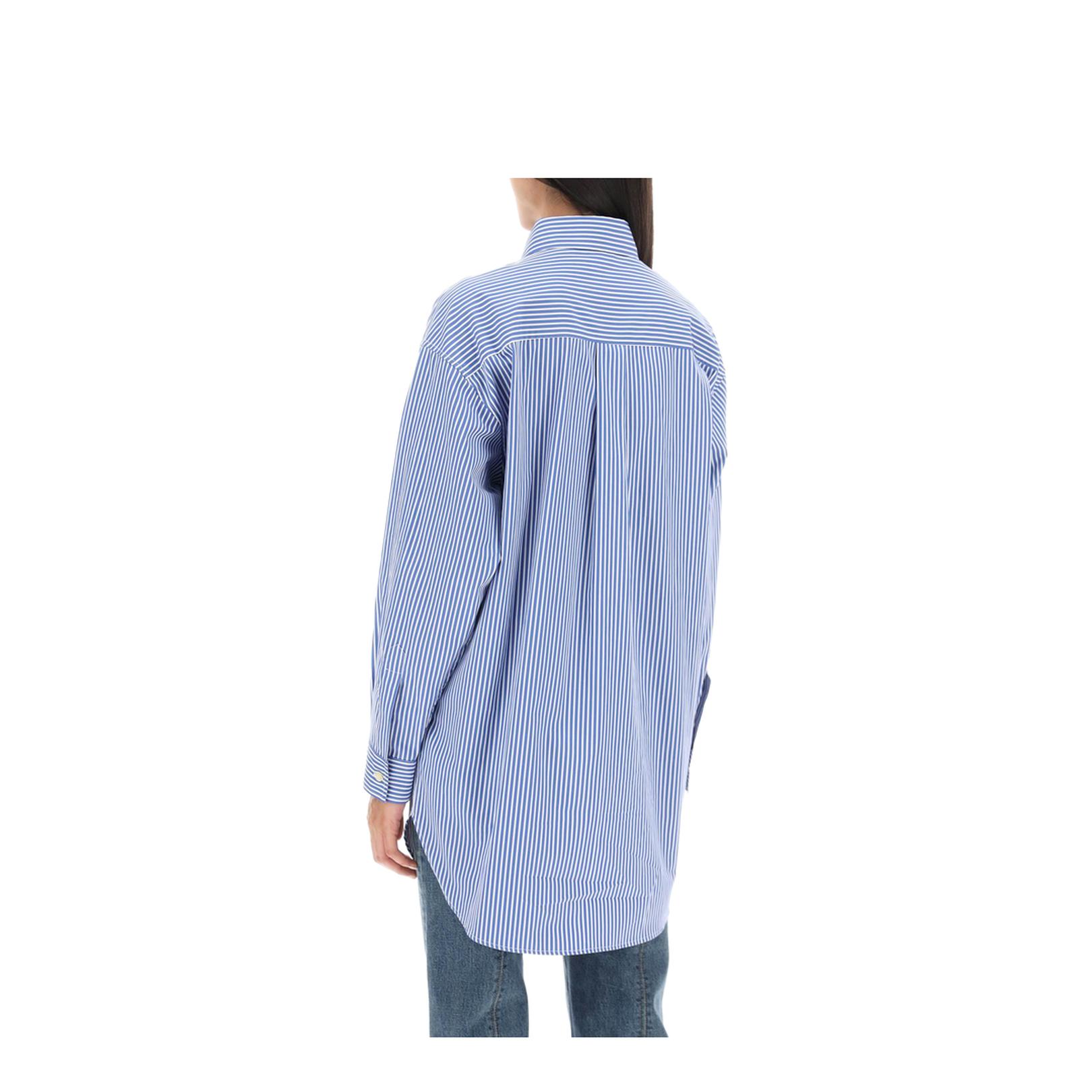 Cotton Shirt with Frontal Logo Embroidery - Image 3