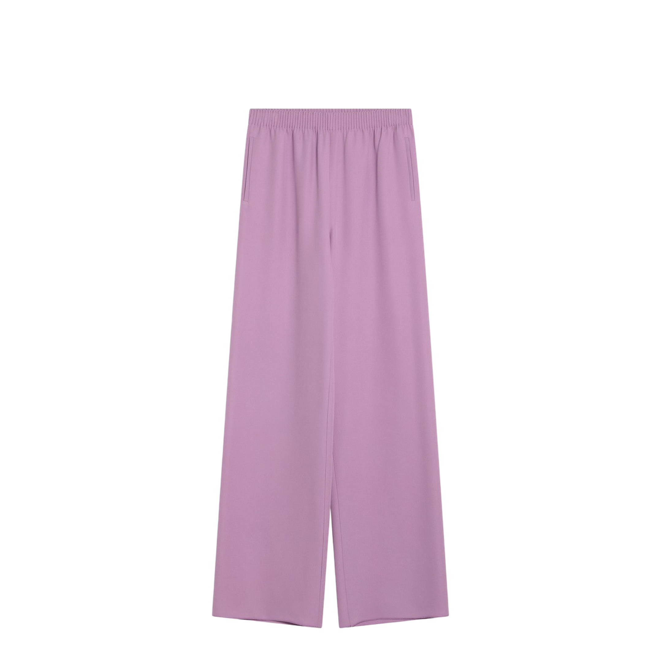 Wide Lilac Pink Silk Pants - Image 1