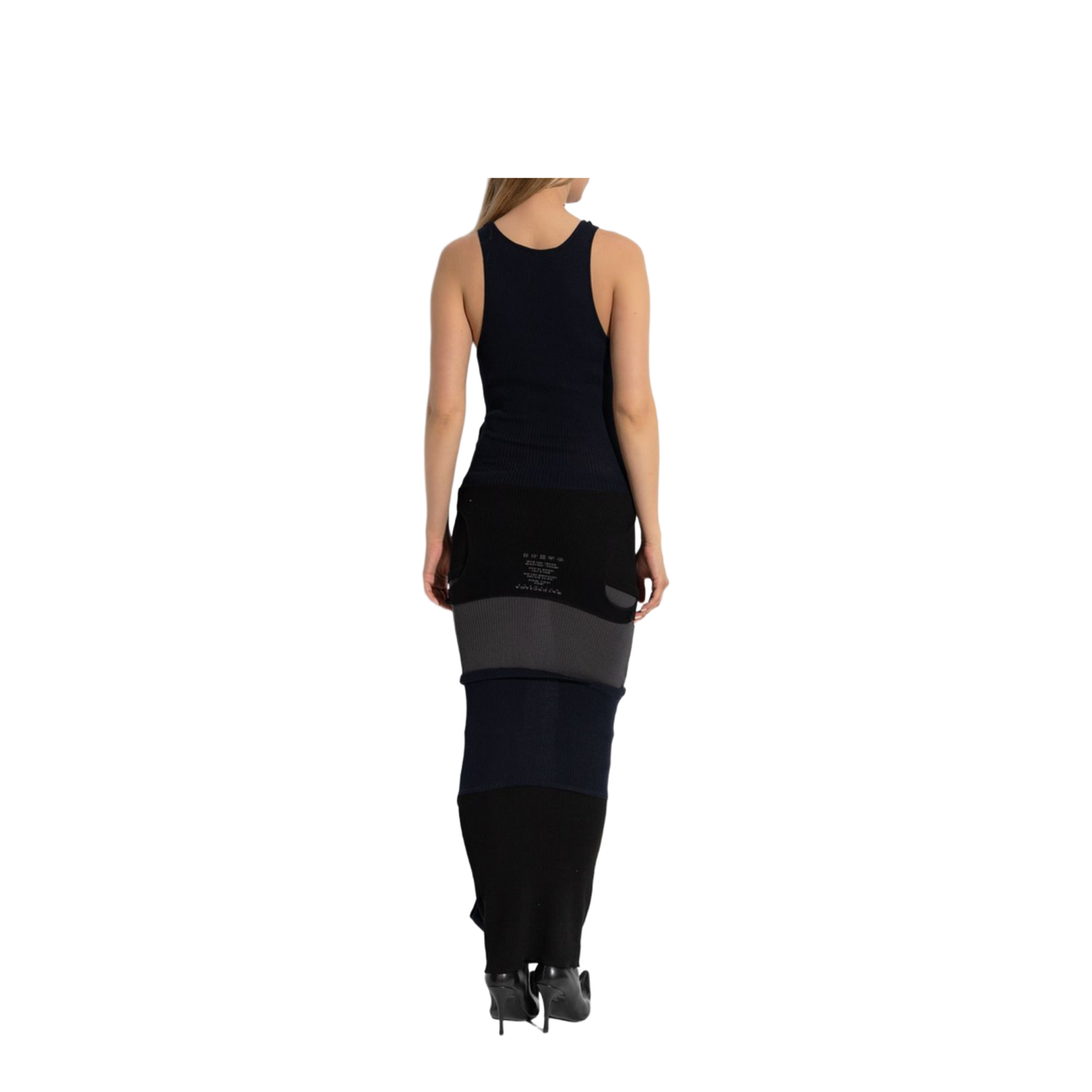 Upside Down Dress in Navy Blue/Gray - Image 5