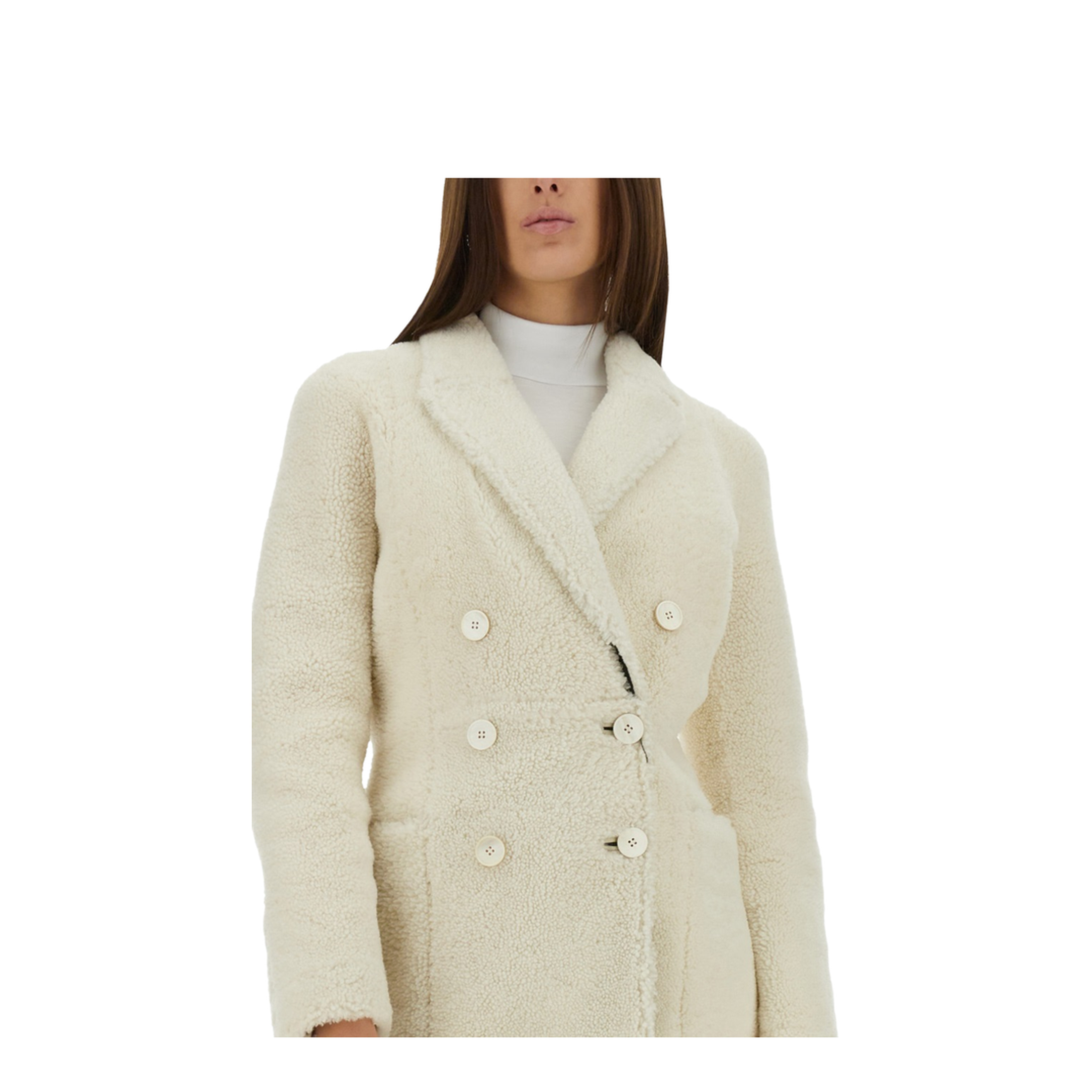 White Wool Coat - Image 8