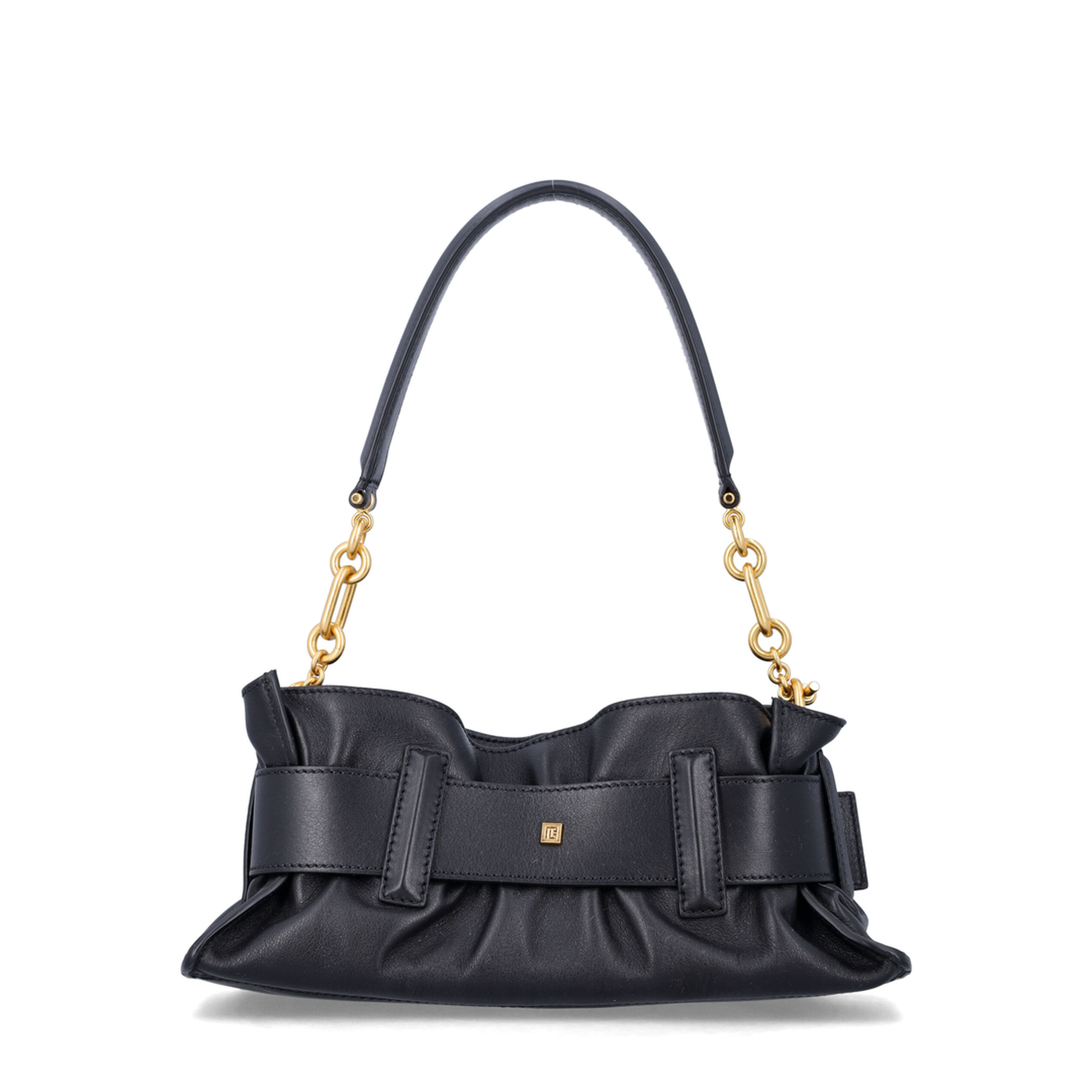 Shoulder Bag Leather Black - Image 3