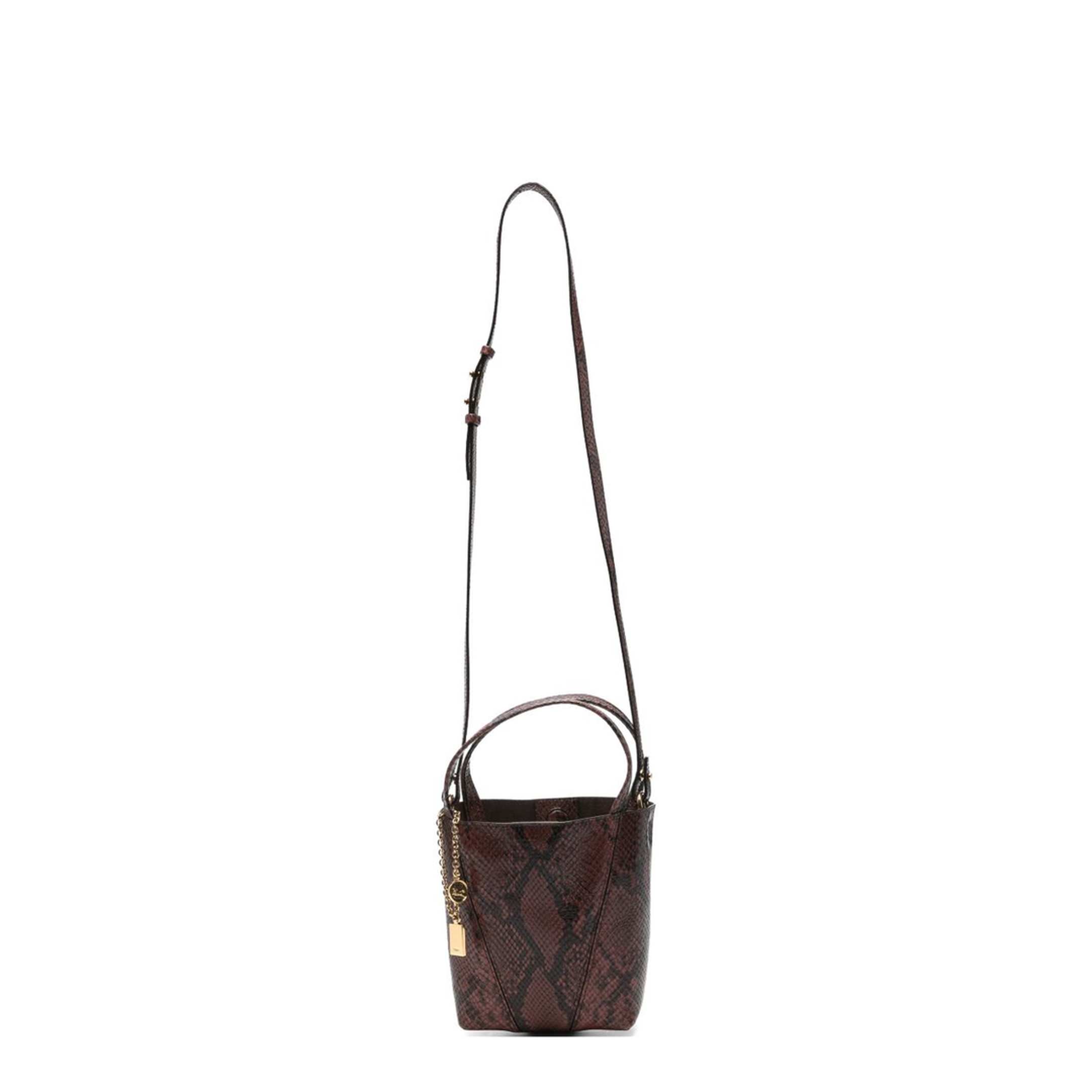 Spin Small Calfskin Tote - Rosewood - Image 1