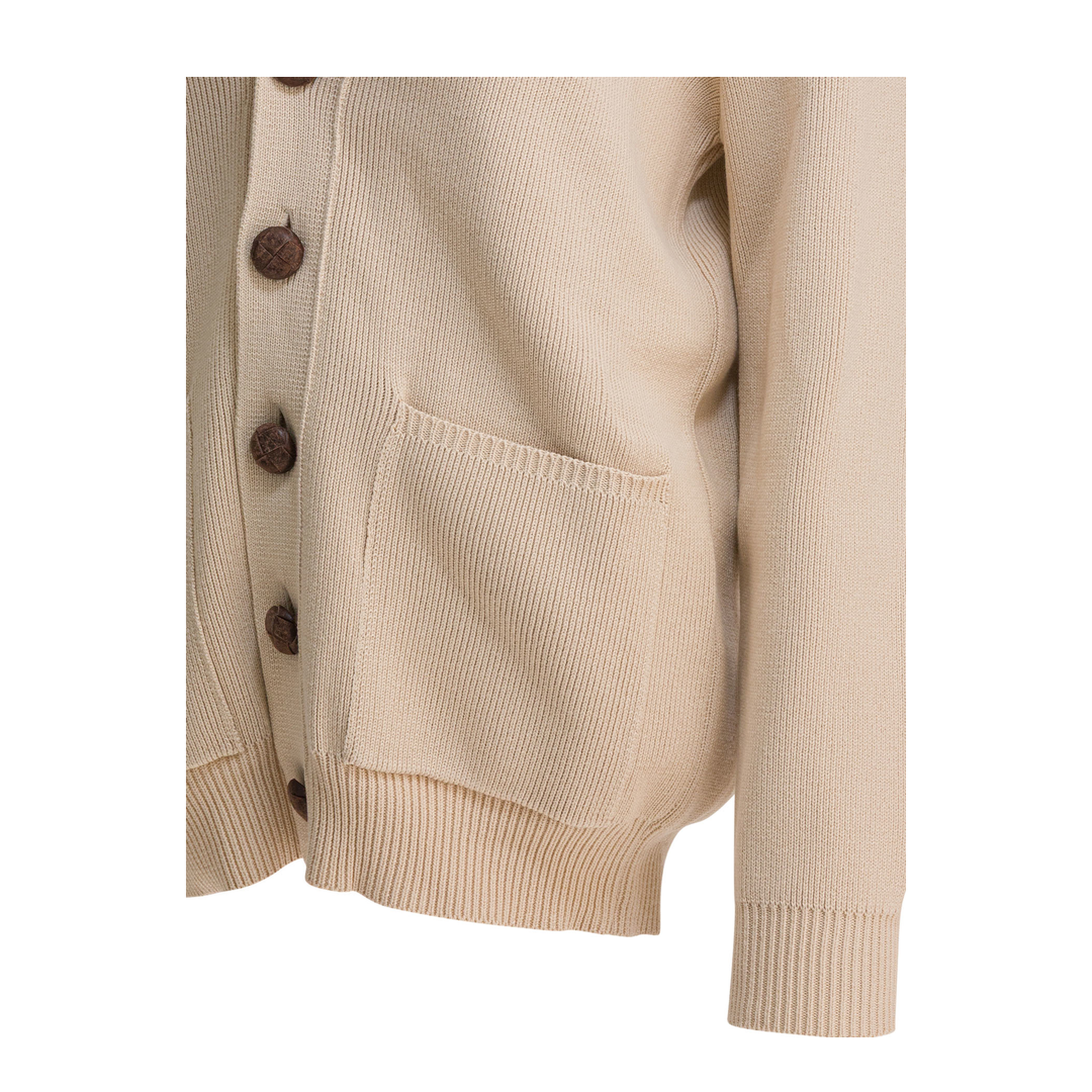 Cotton V-Necked Cardigan - Image 4