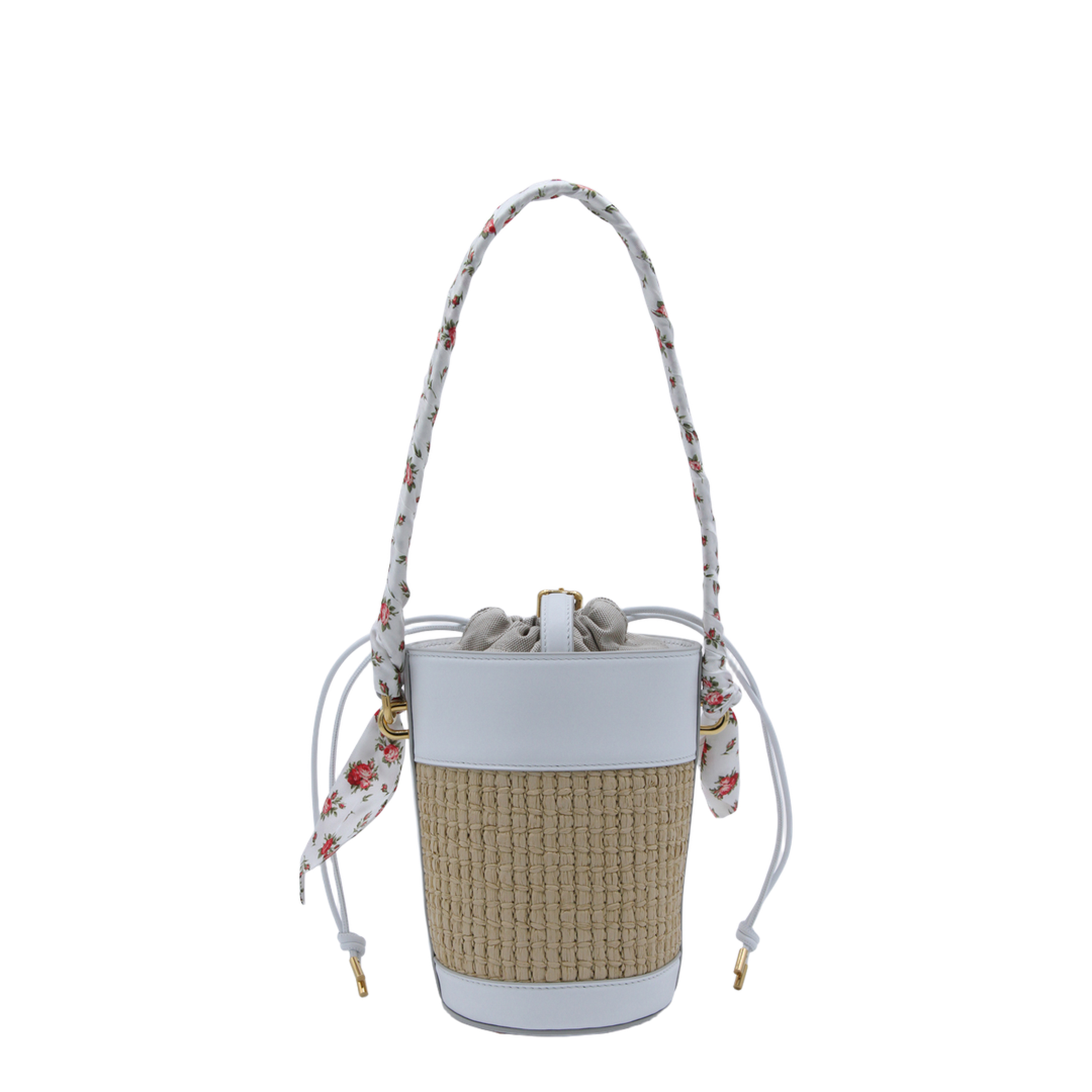Capri Raffia Bucket Bag - Multicolor - Image 6
