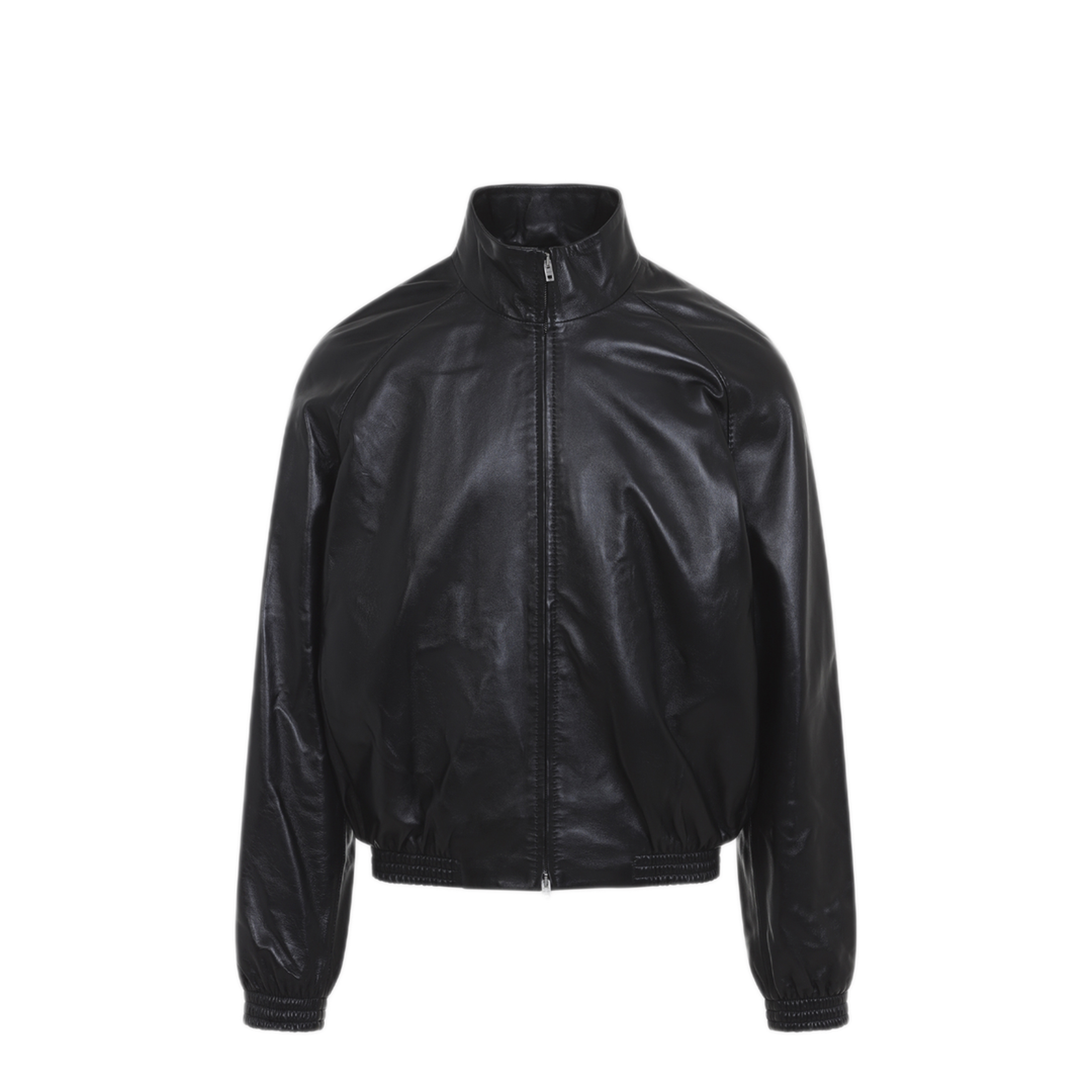 Leather Bomber Jacket - Image 3