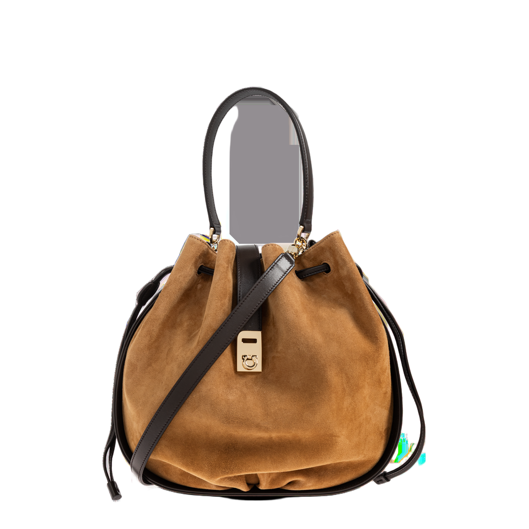 Hug Suede Bucket Bag - Naturale - Image 1