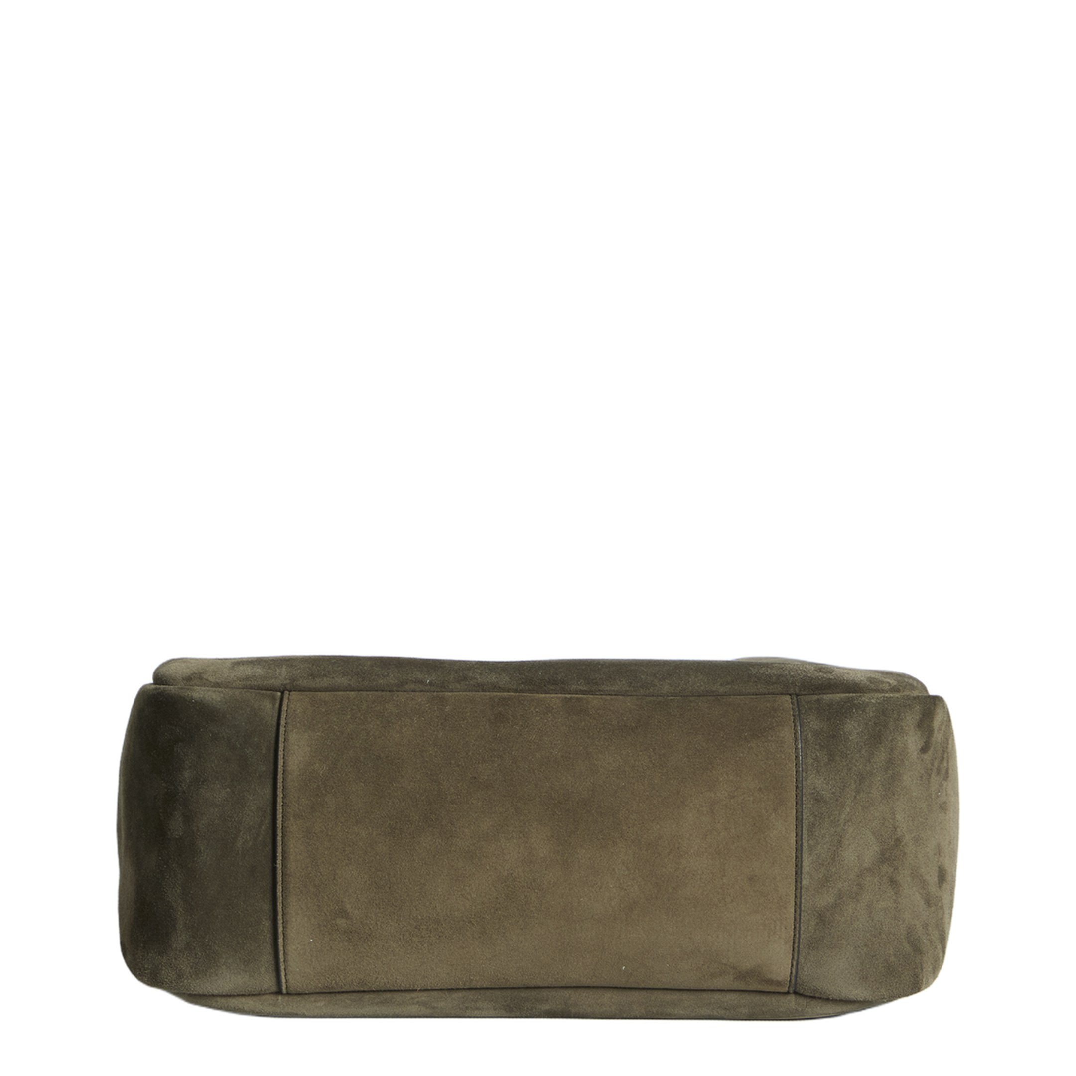 LE 5 À 7 Large Suede Shoulder Bags - Light Musk Green - Image 3