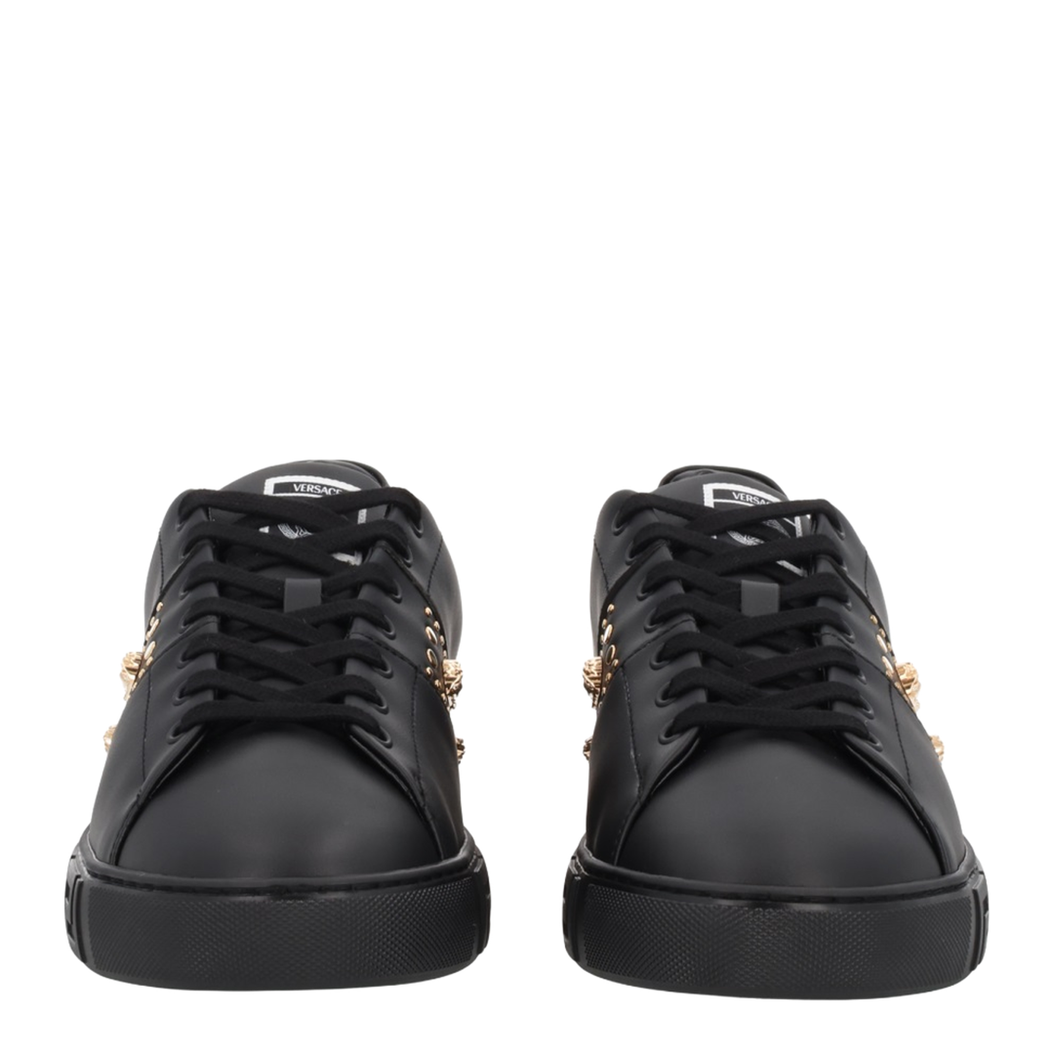 Black Leather Sneakers - Image 3