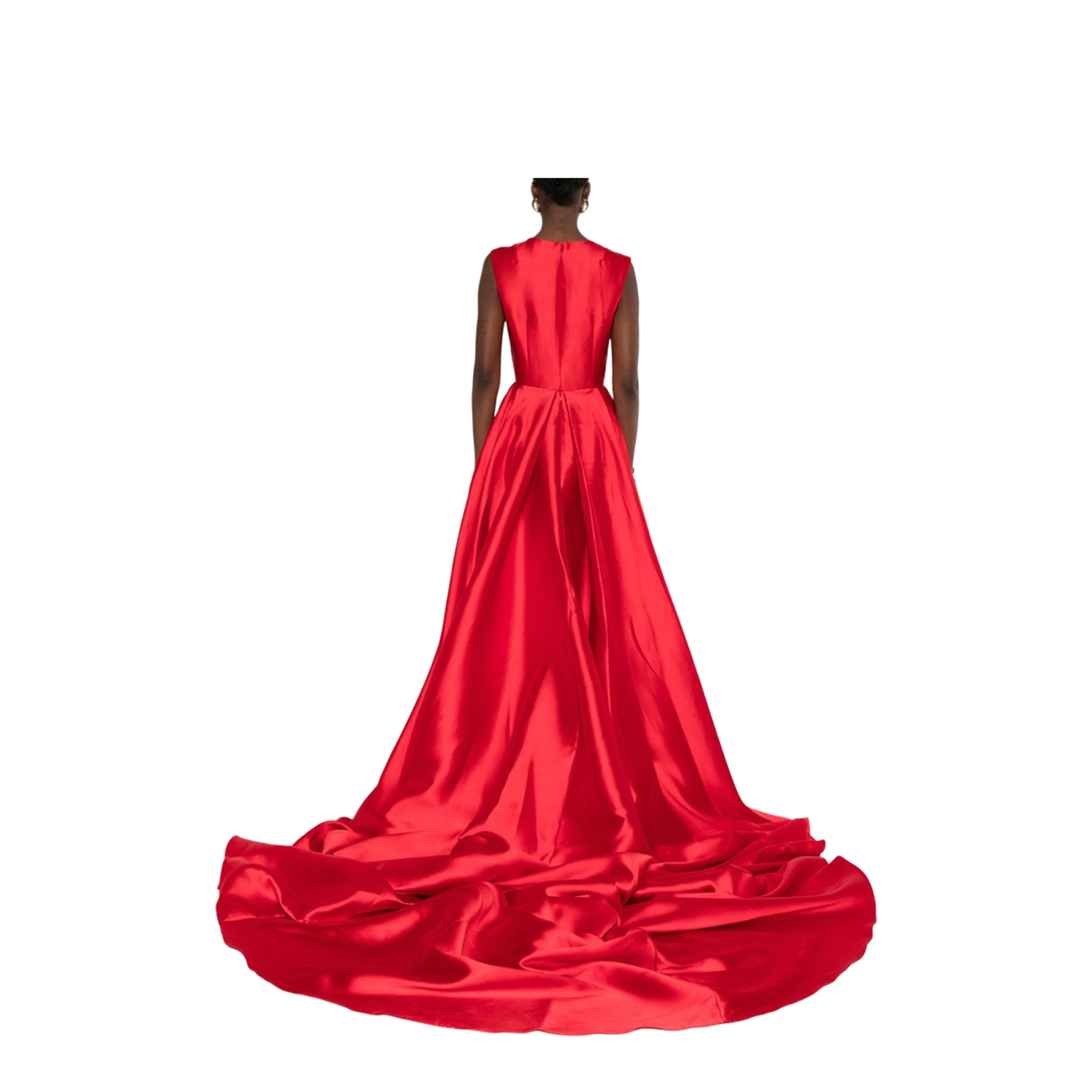 Ruby Red Floor-Length Maxi Dress - Image 5