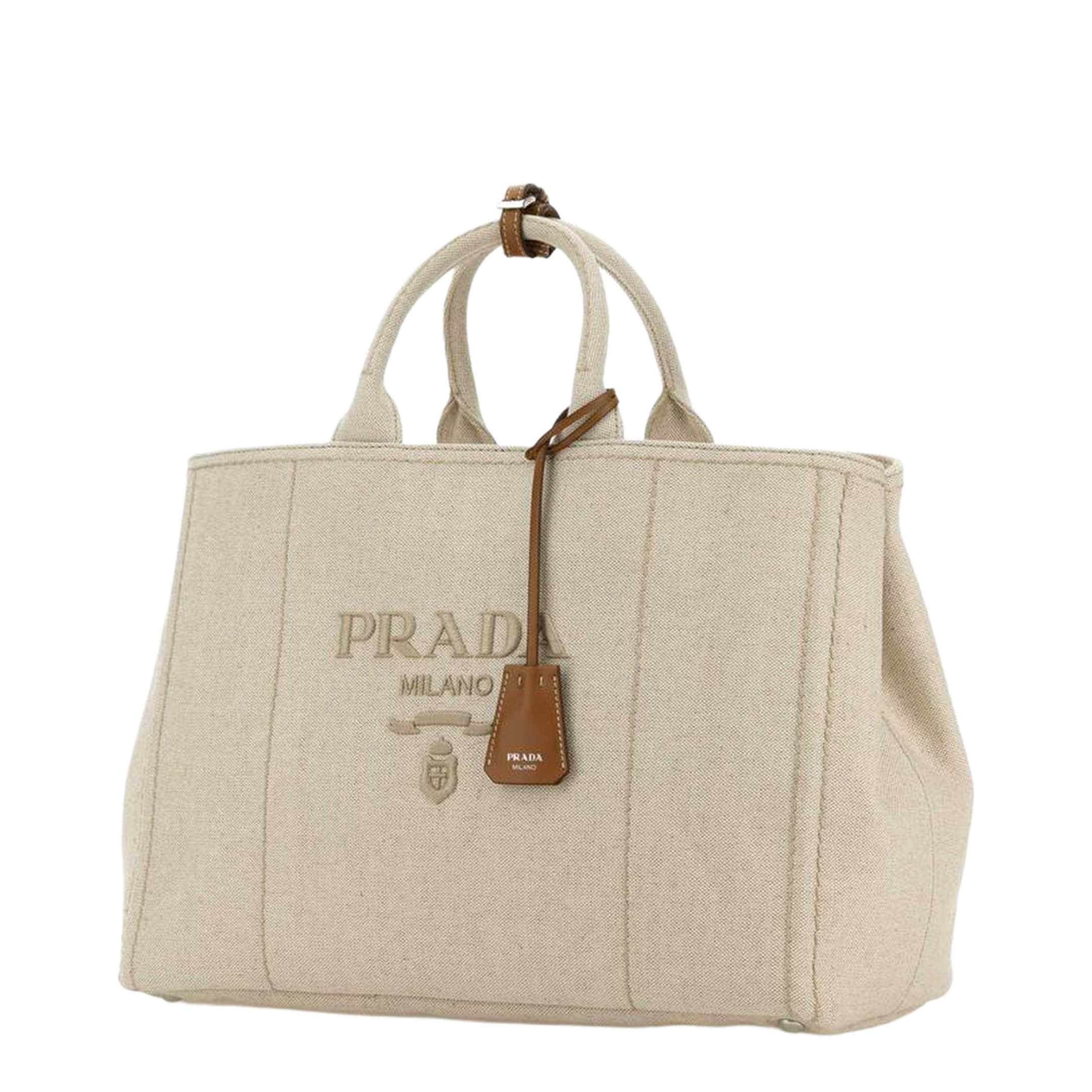 Sand Canvas Extra Large Jardinière Shopping Bag - Image 2