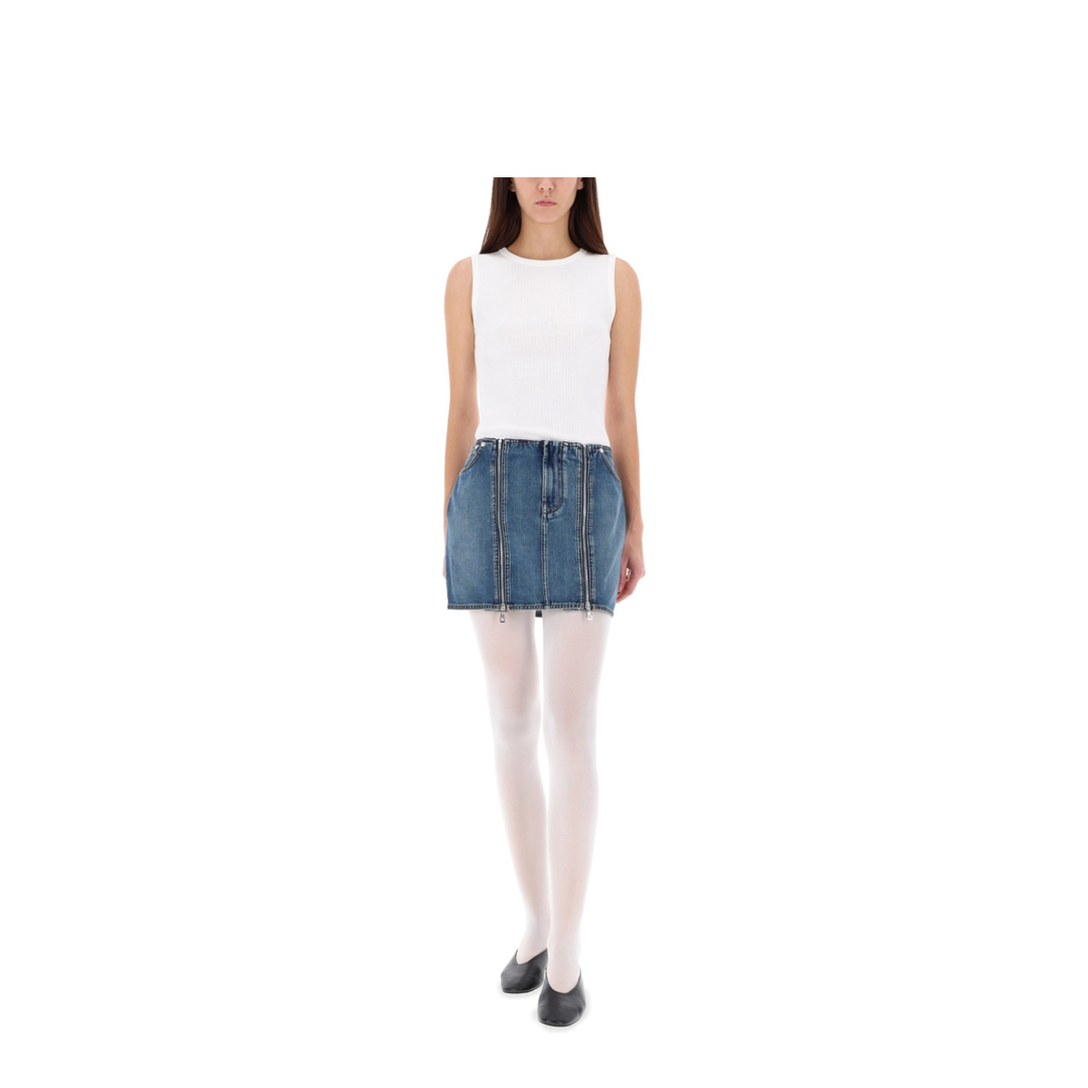 Miniskirt with Double Zipper - Image 2