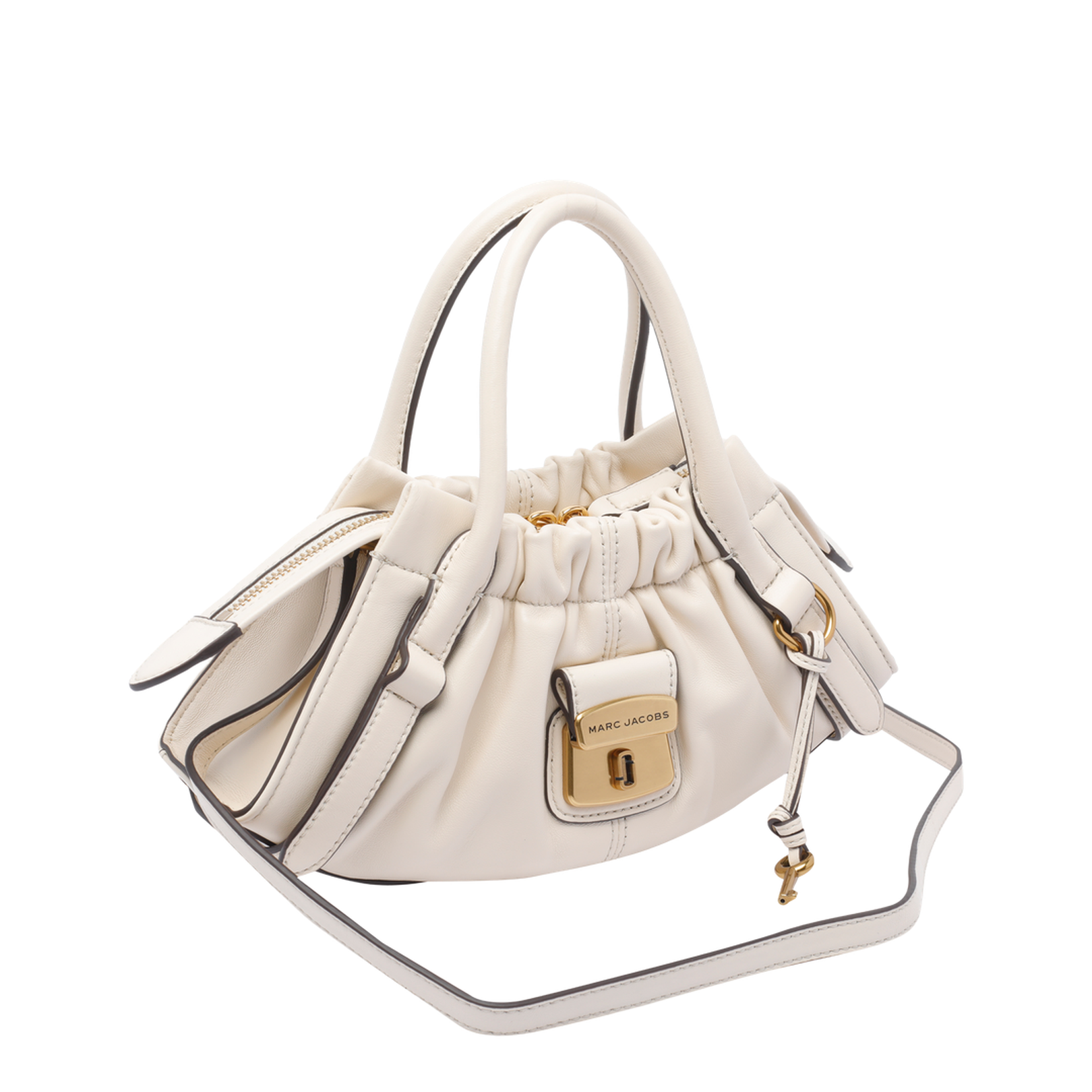 The Cristina Small Satchel Bag White - Image 2