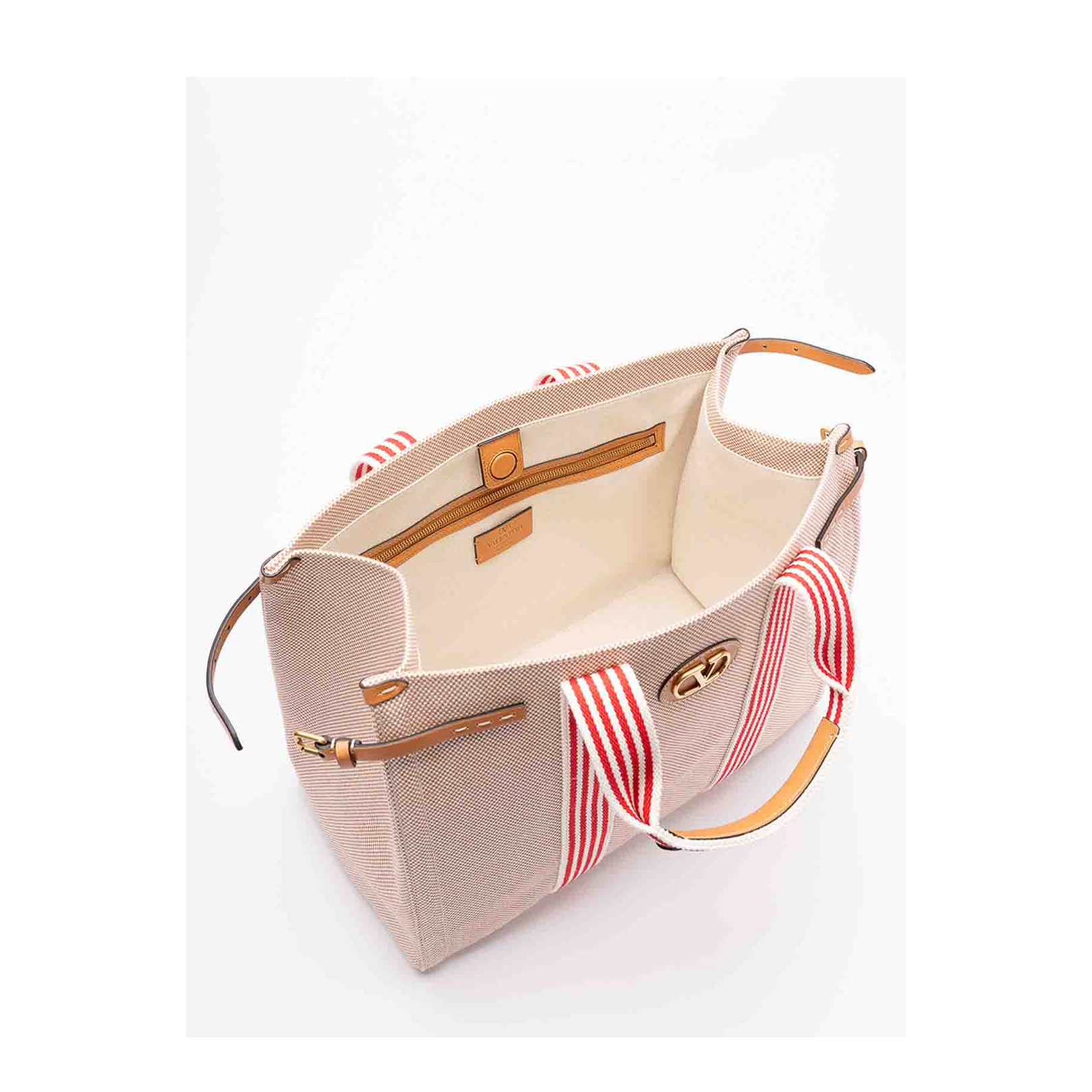 Two-tone Canvas Antibes Shopping Bag - Image 4