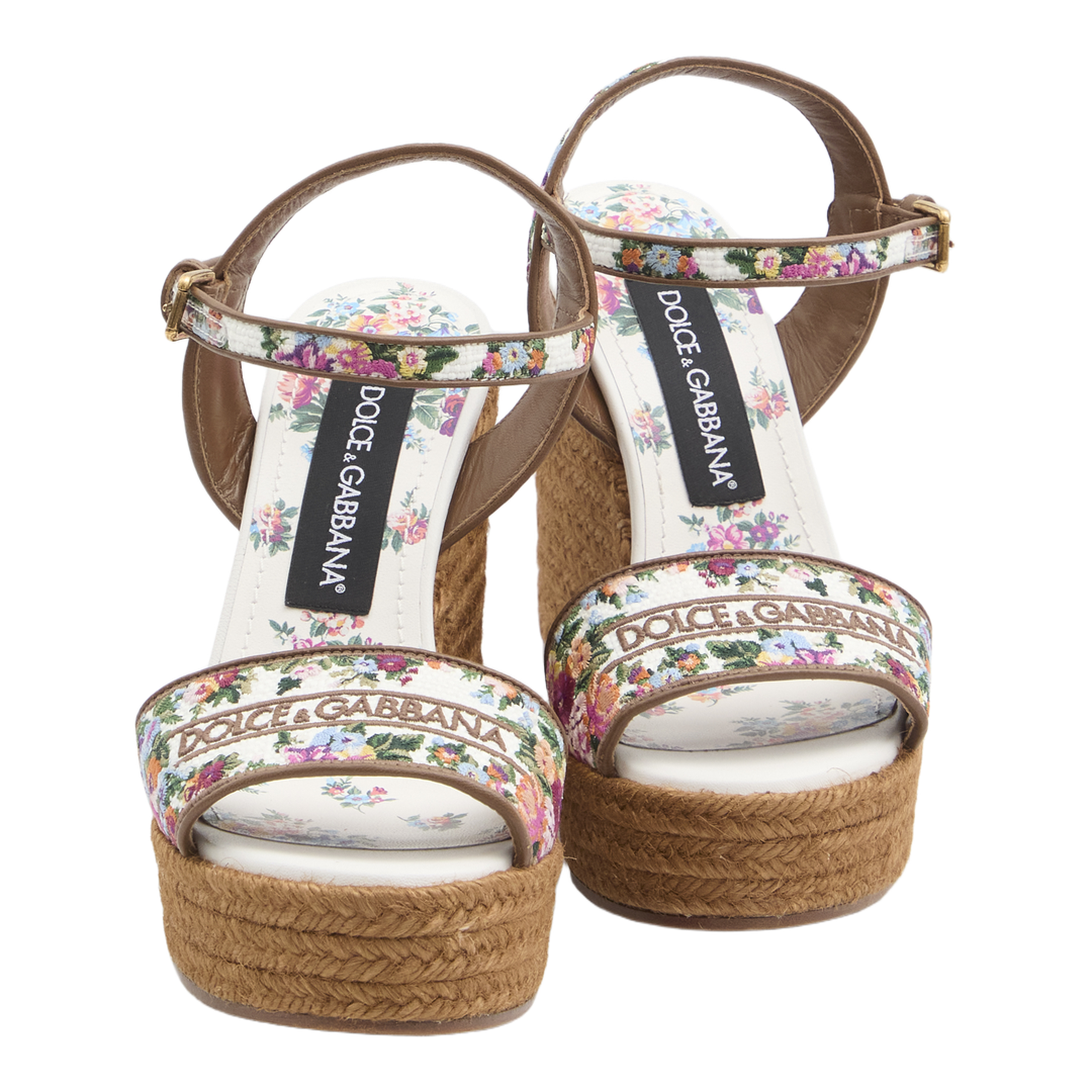 Wedge Sandals with Logo Embroidery - Image 5