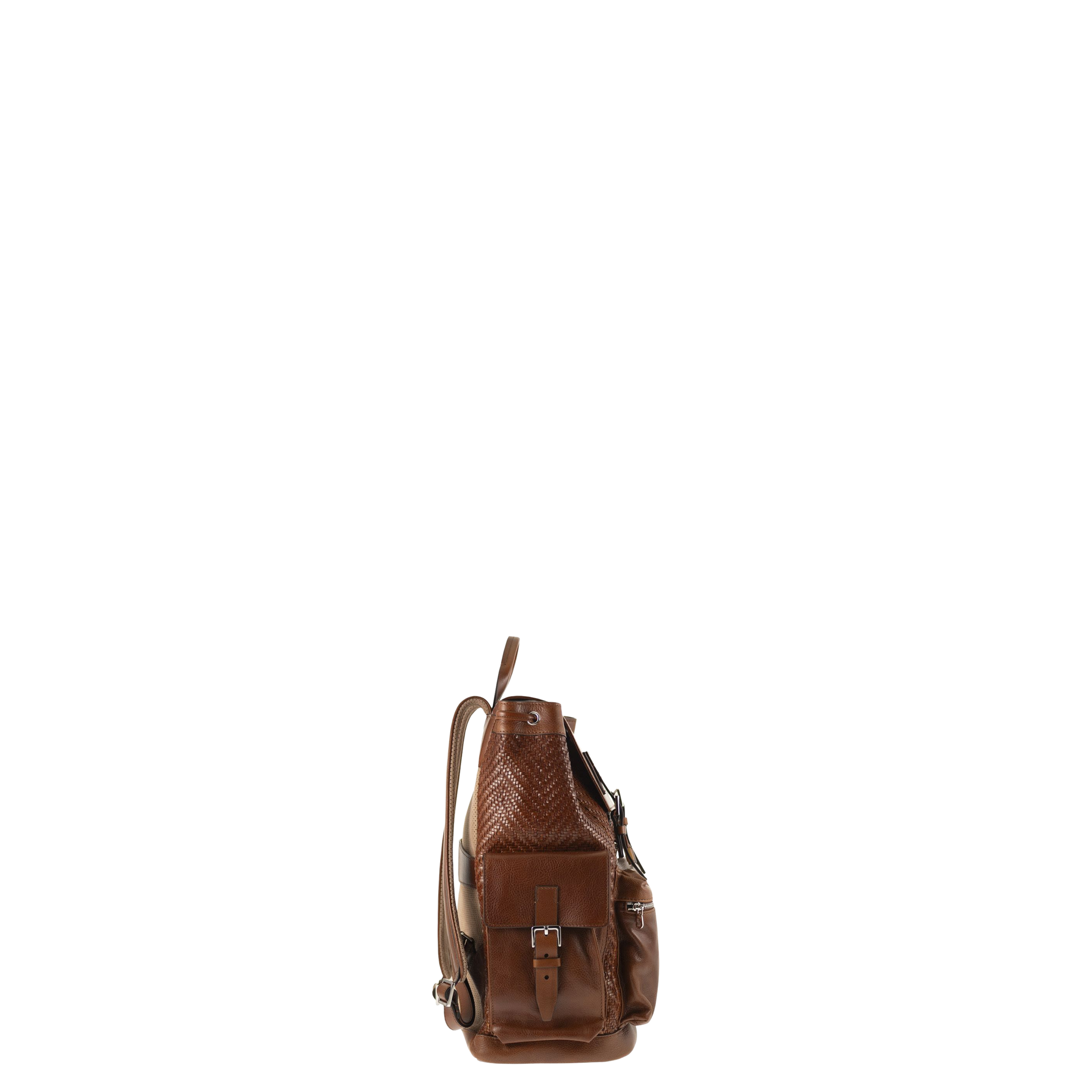 City Backpack Woven Leather - Image 3