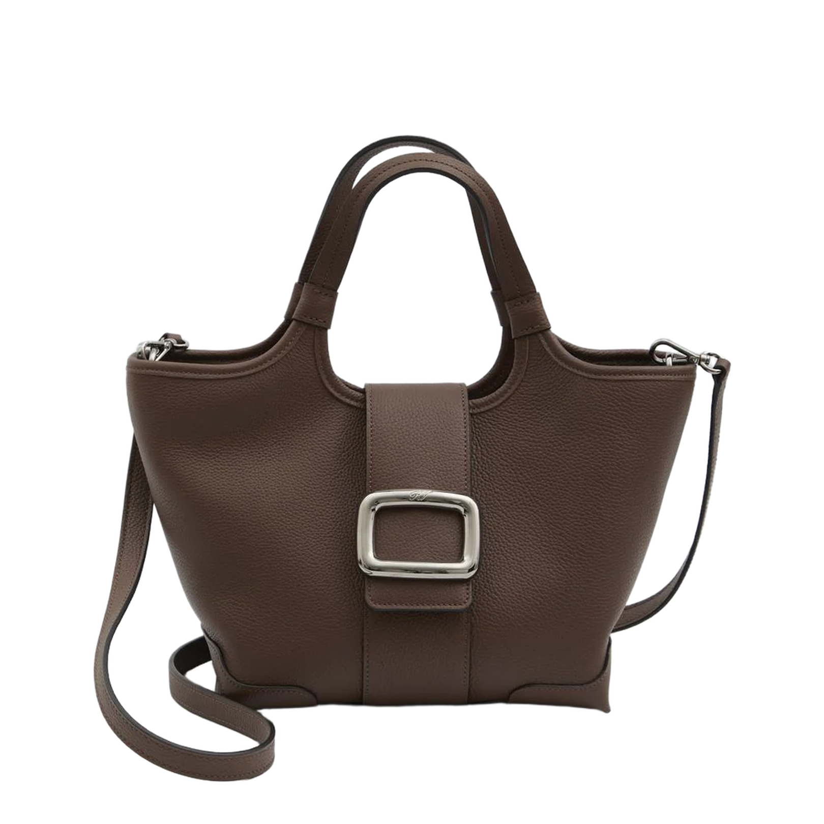 Mini Shopping Bag Leather Brown - Image 1