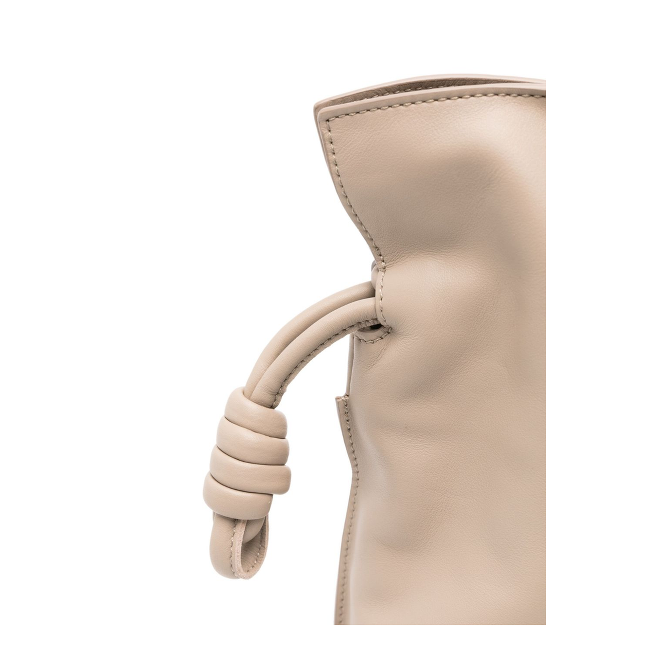 Flamenco Medium Calfskin Clutch Bag - Beige - Image 4