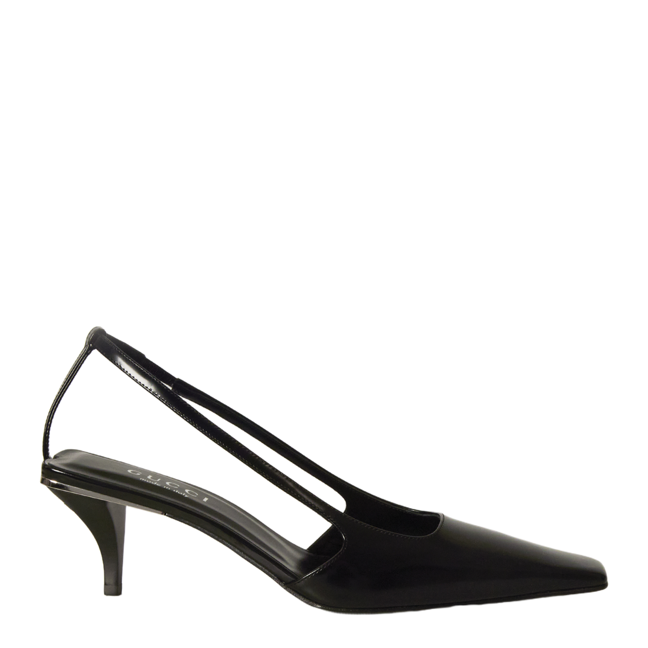 Crystal Logo Slingback Pumps - Image 1