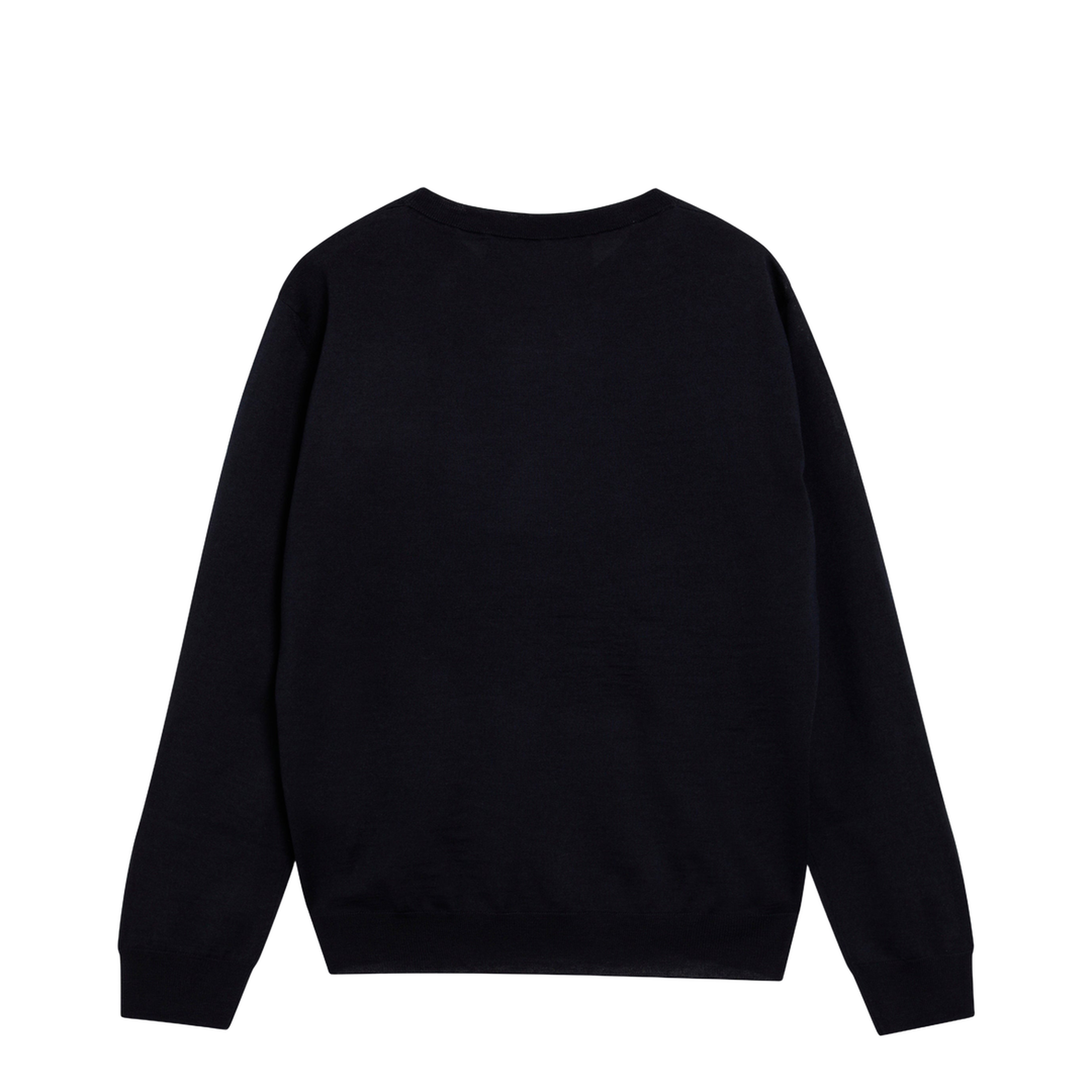 Midnight Blue Wool Sweater - Image 2