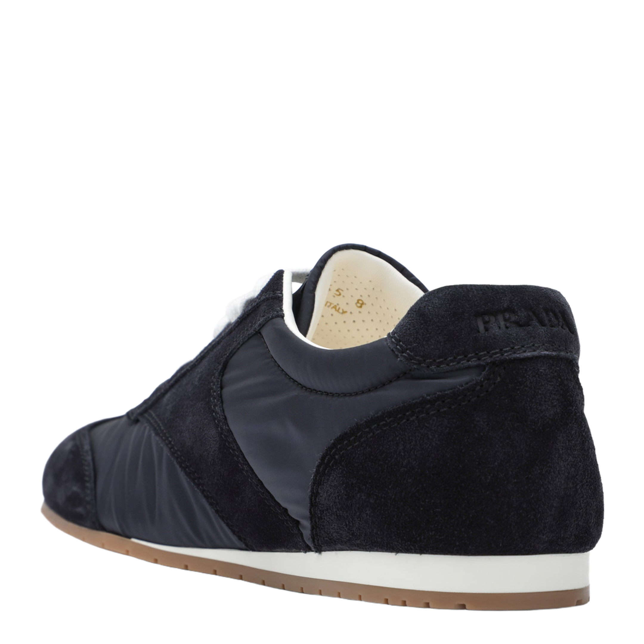 Blue Fabric and Suede Sneakers - Image 2
