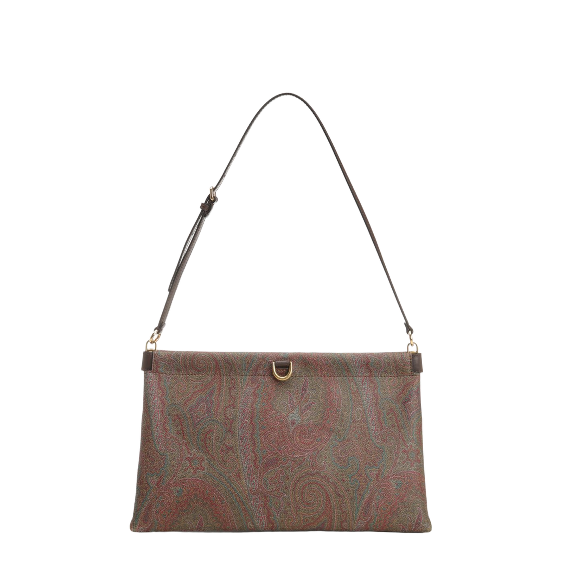 Talk M Paisley Jacquard Clutch - Brown - Image 1