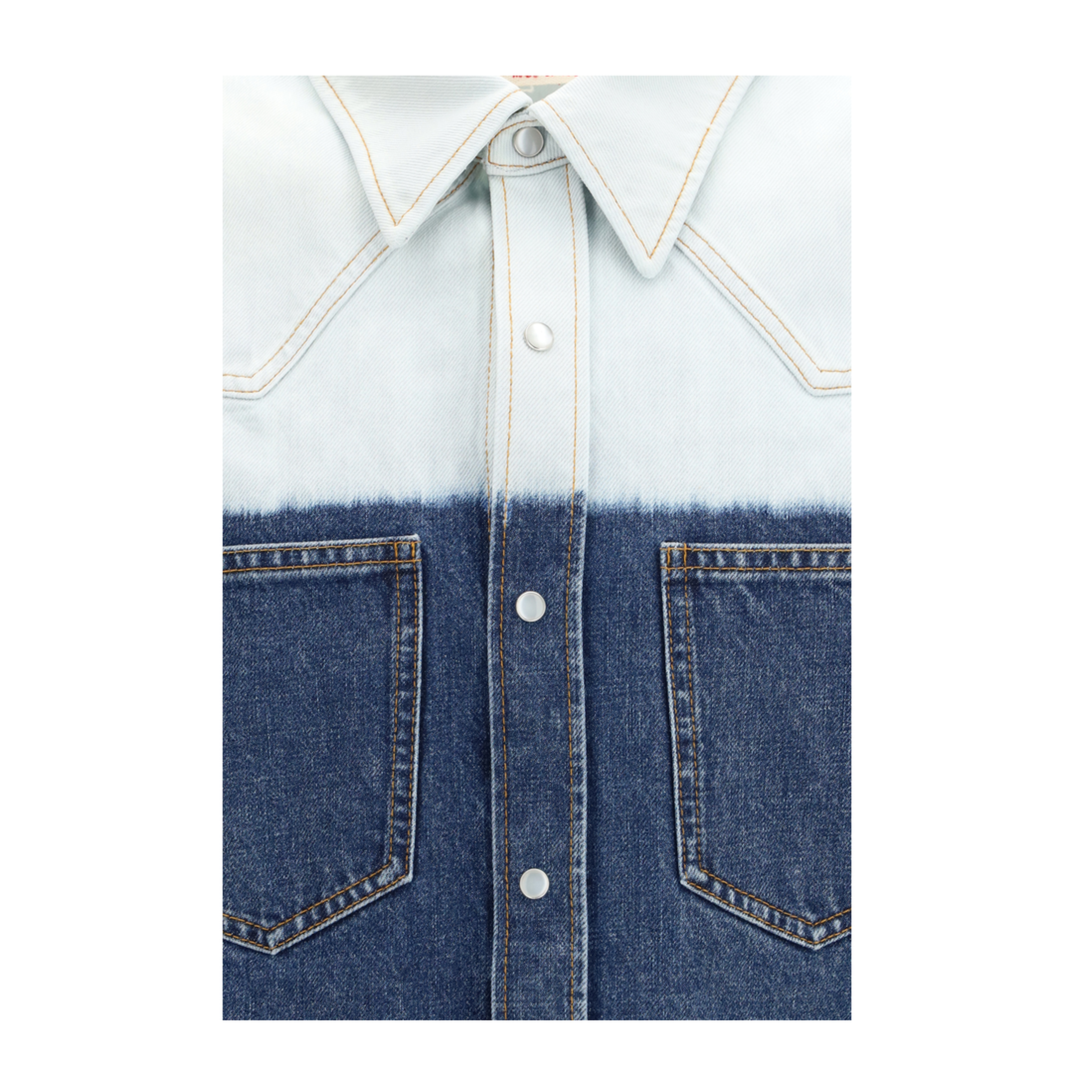 Dip-Dye Denim Shirt - Image 3