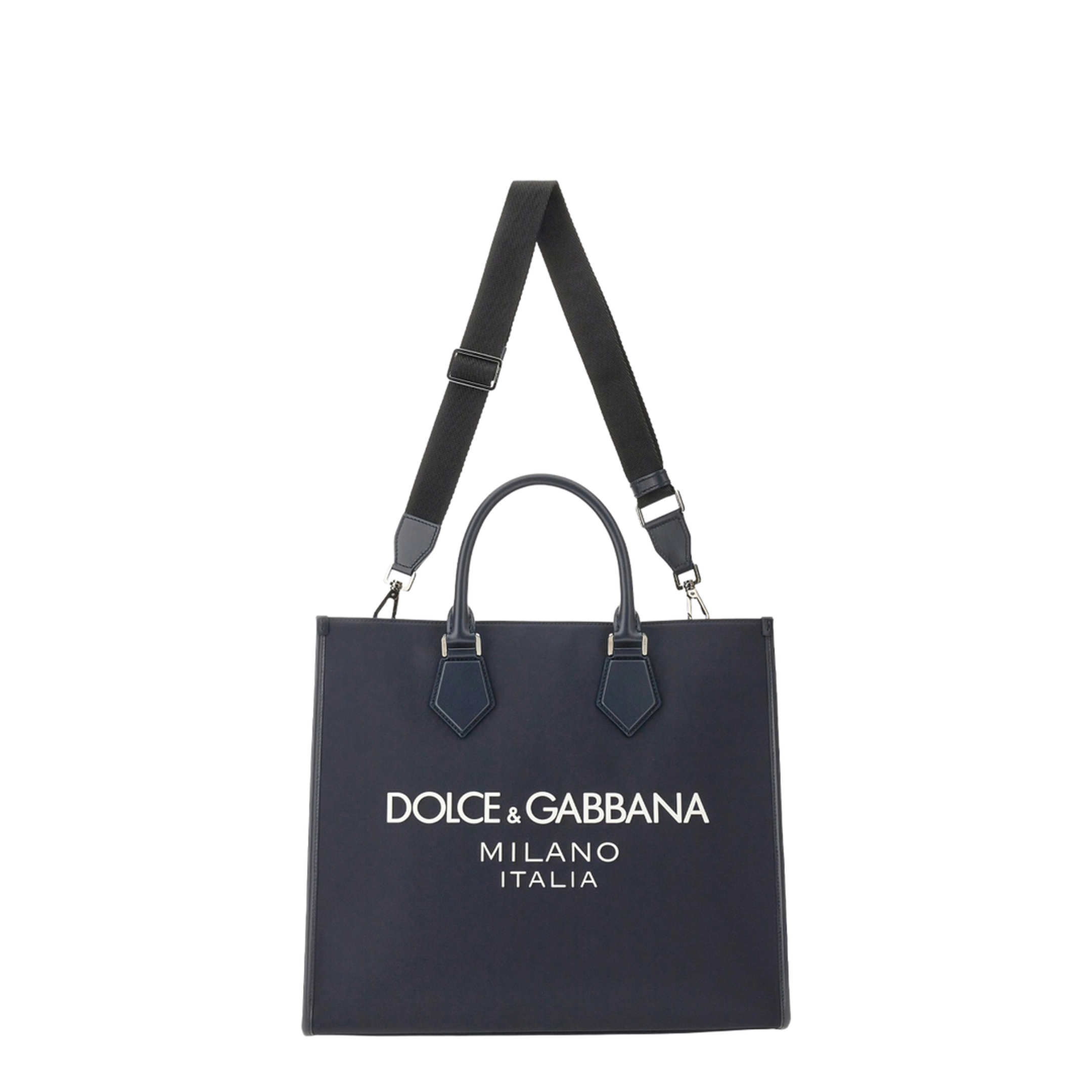 Large Nylon Shopping Bag - Blue - Image 4