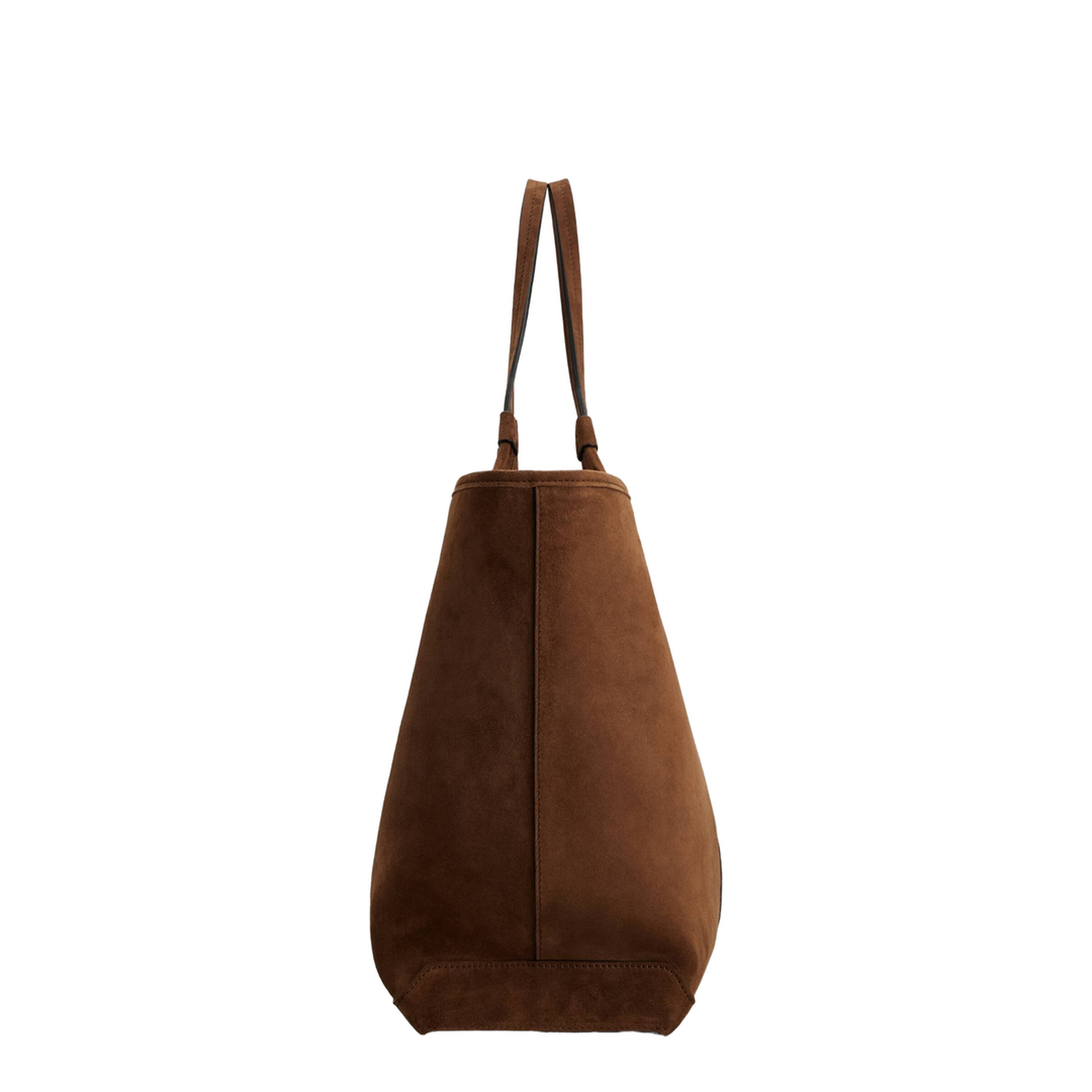 Viv' Choc Medium Shopping Bag in Suede - Image 3