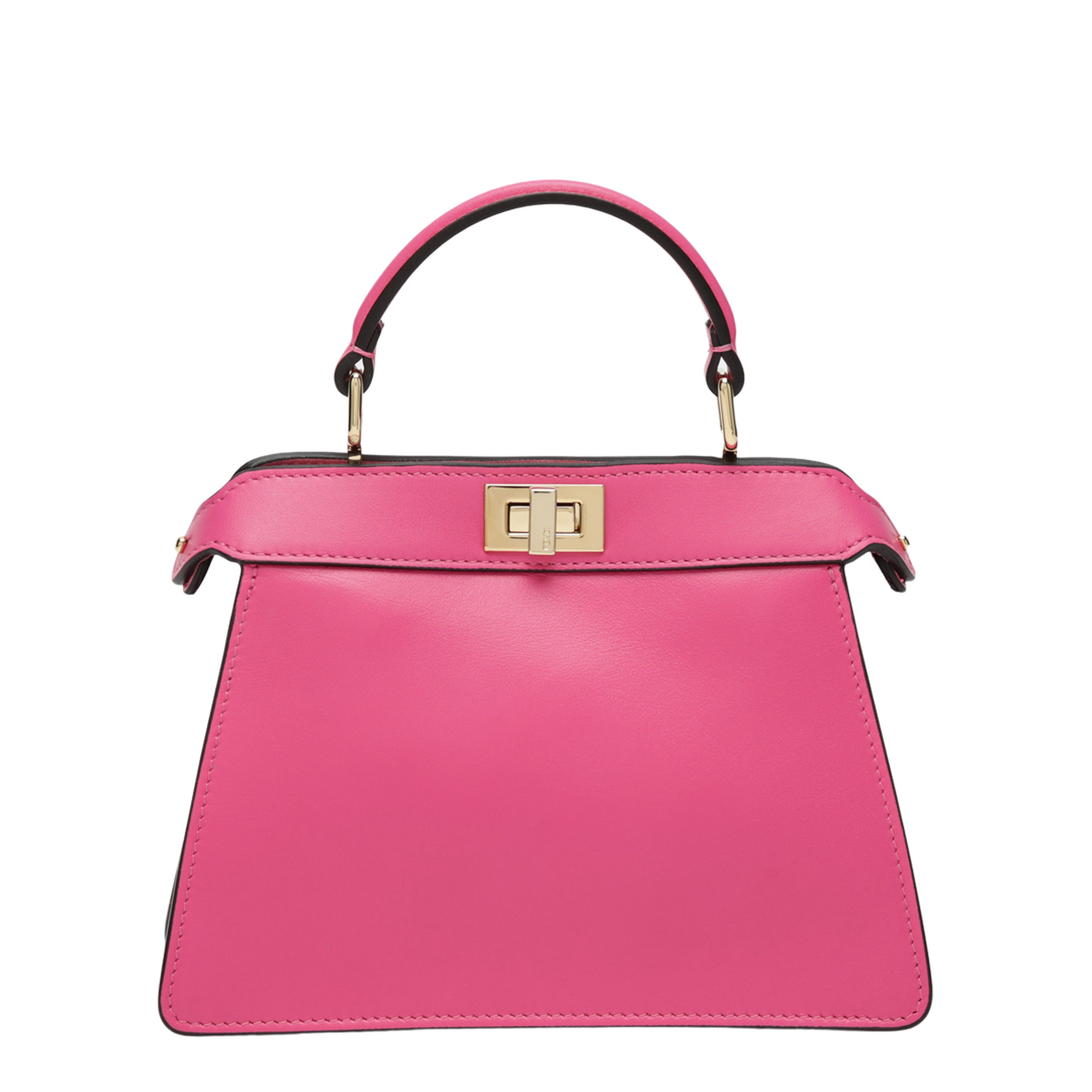 Peekaboo ISeeU Petite Calf Leather Top-Handle Bag - Petunia Pink - Image 2