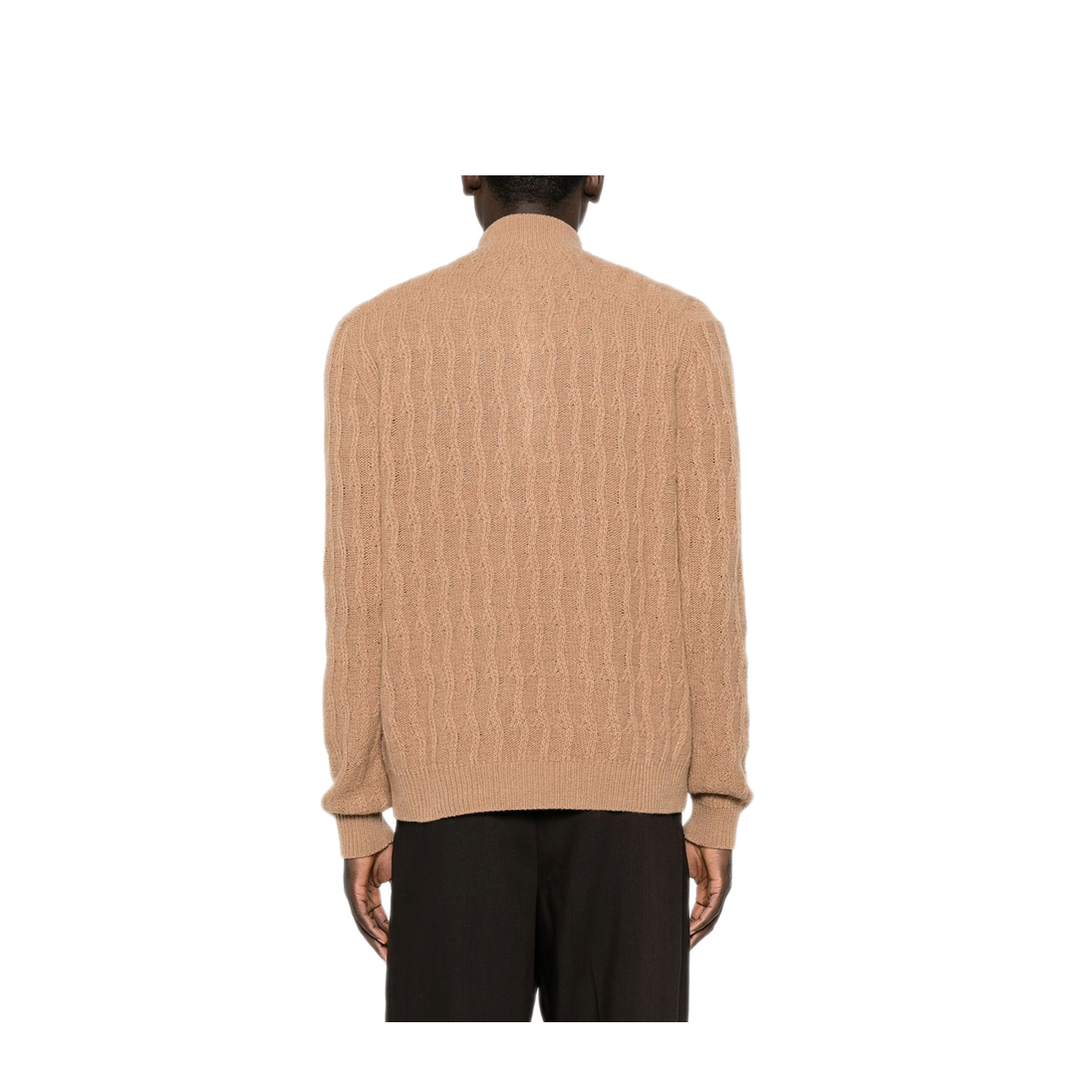 Roma Cashmere Quarter-Zip Jumper - Image 4