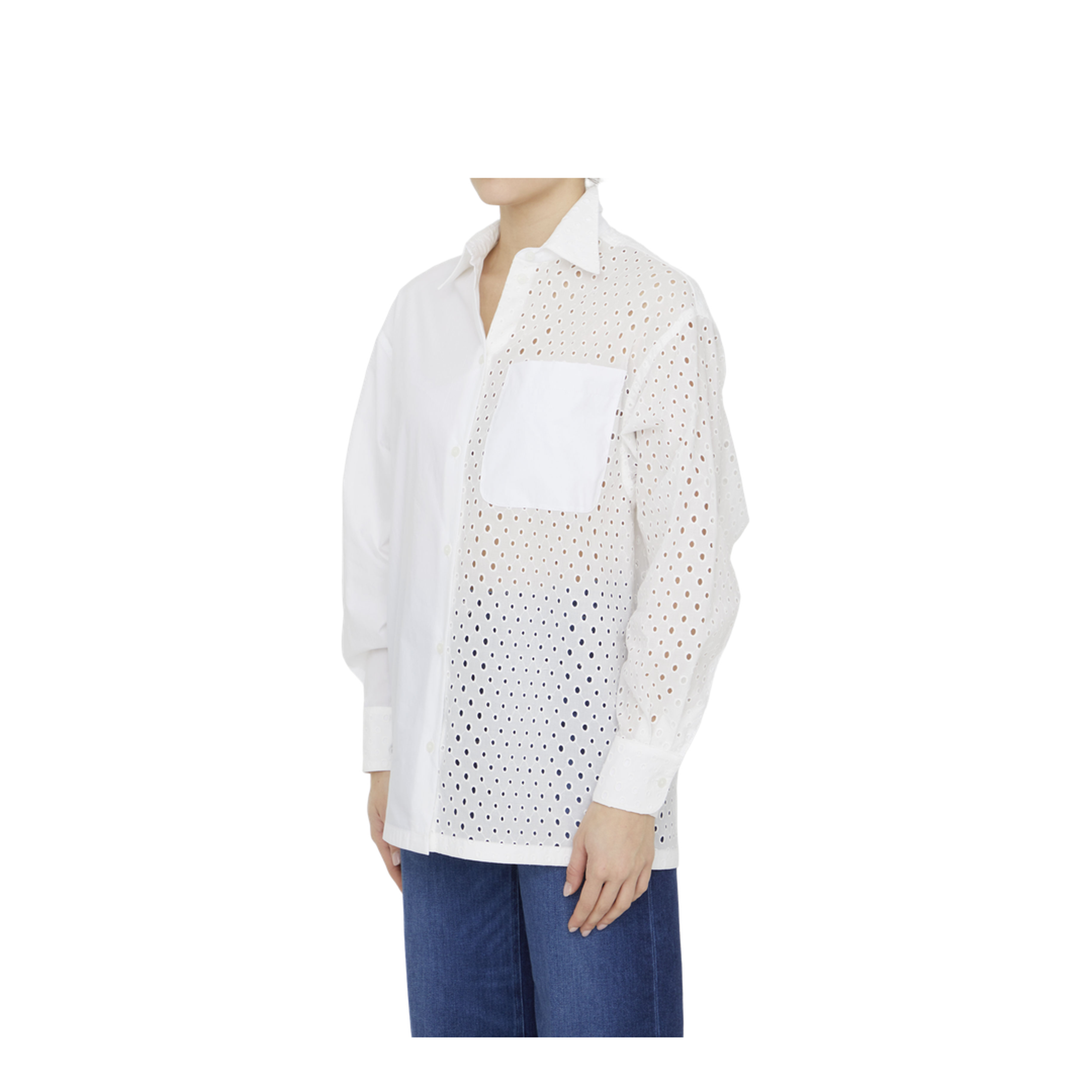 Broderie Anglaise Cotton Shirt - Image 2