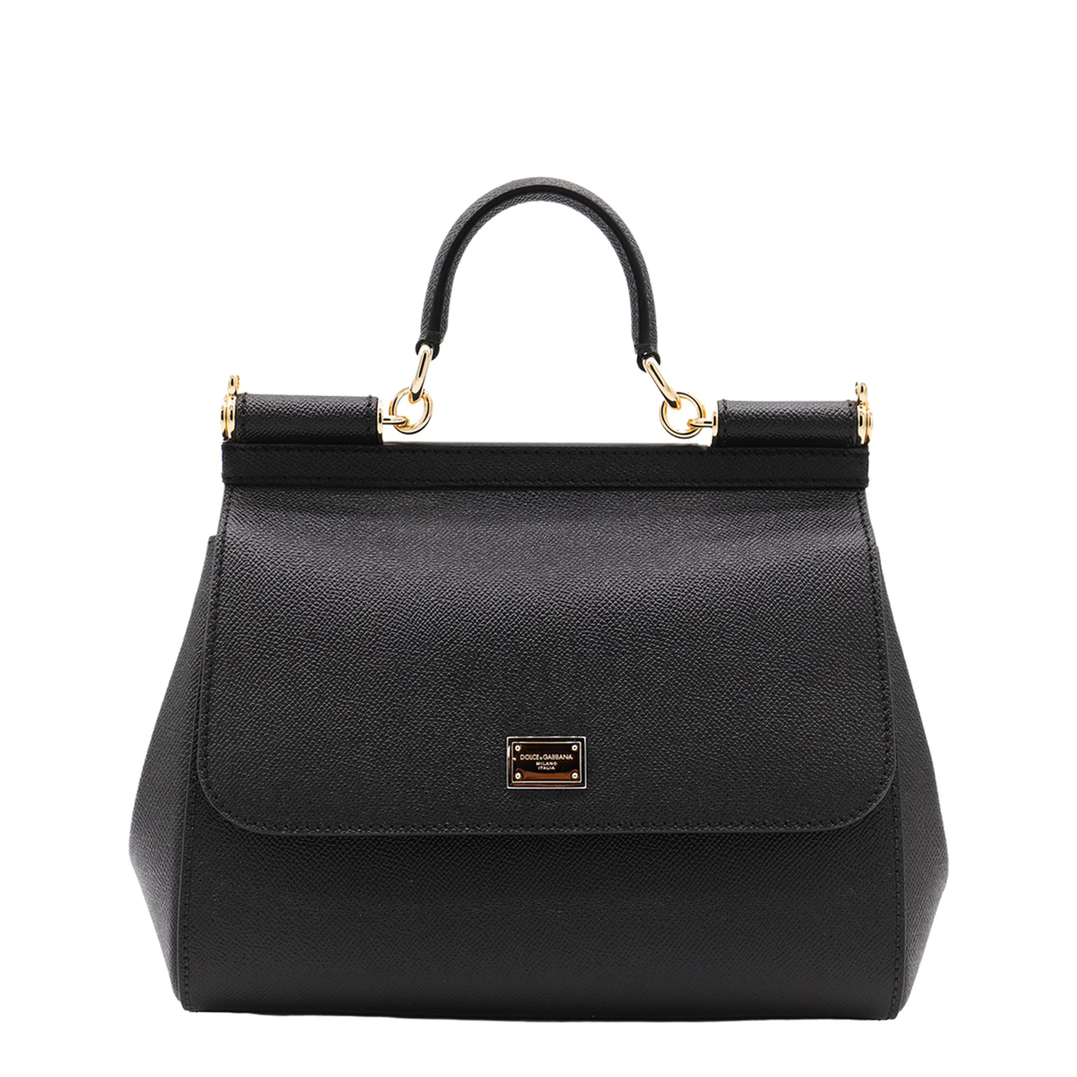 Sicily Grand Calfskin Handbag - Noir - Image 1