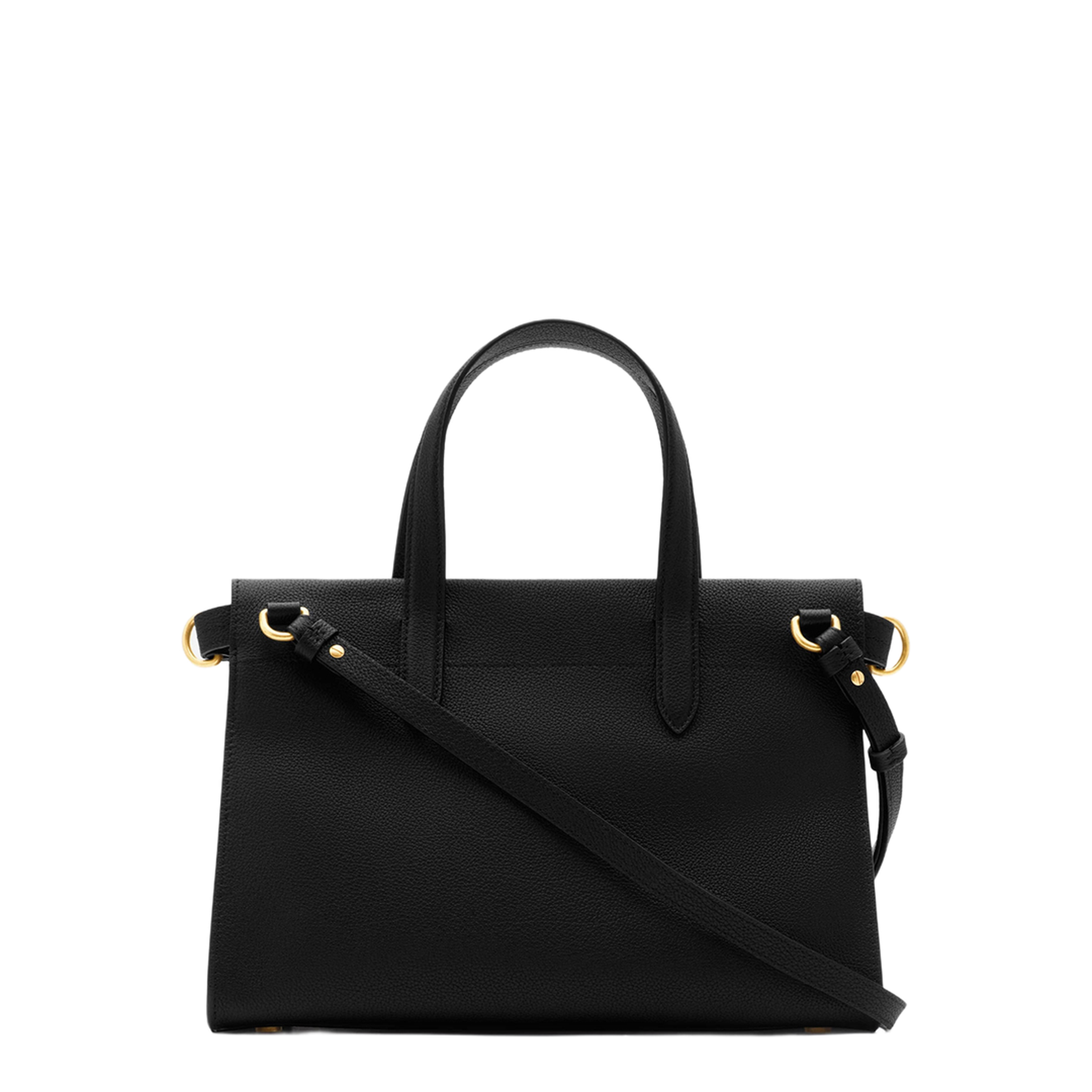 Cotswolds Small Calfskin Tote - Black - Image 5